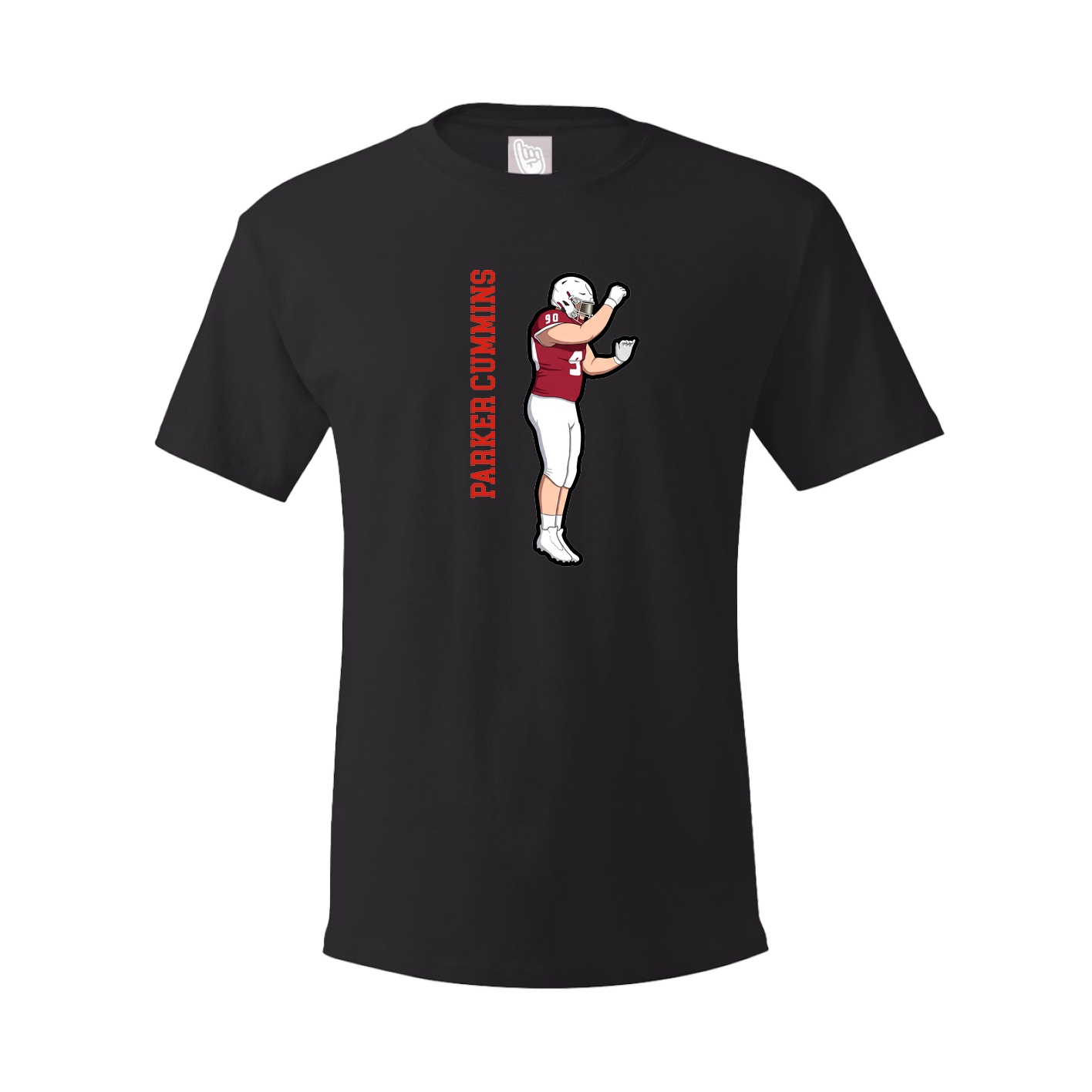 Tee — Name Vertical in Black