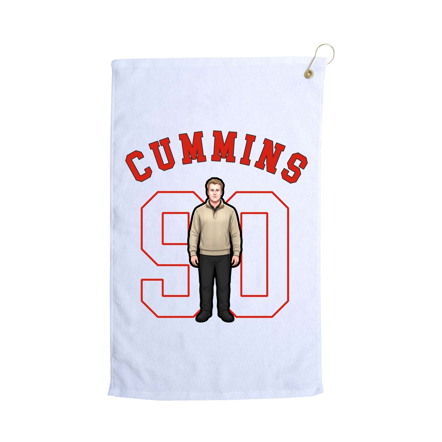 Golf Towel — Shirsey Arch in White