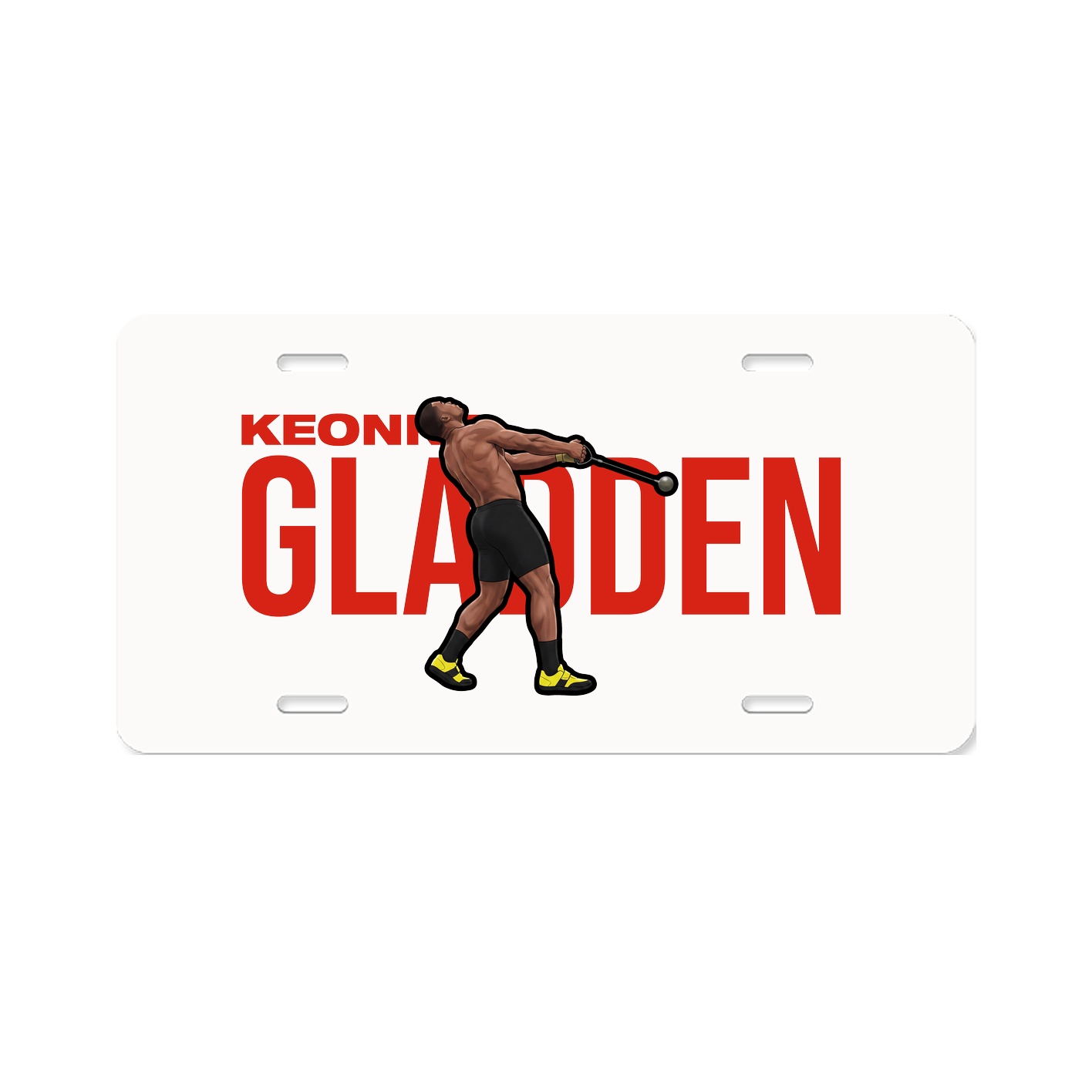 License Plate — Player Name in Classic