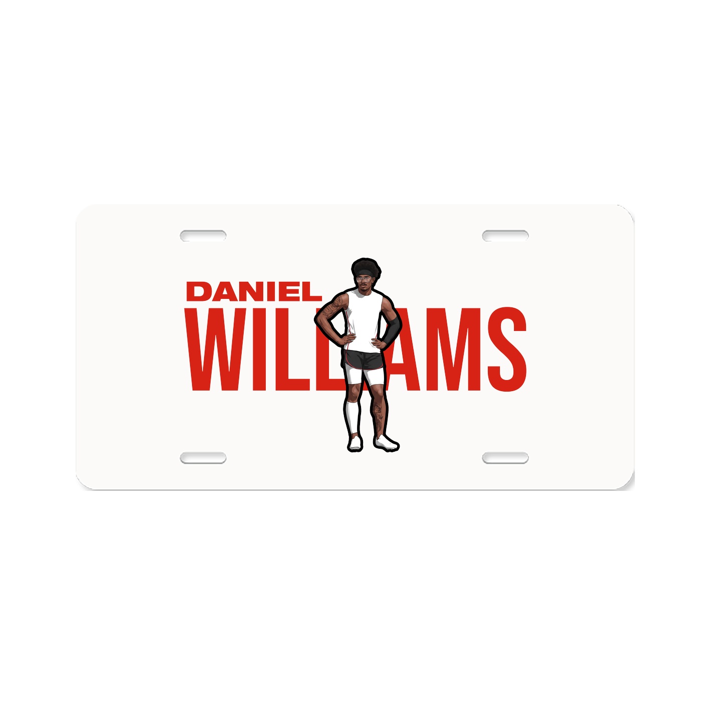 License Plate — Player Name in Classic