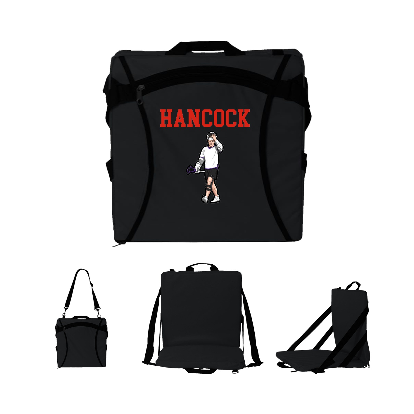 Folding Stadium Seat — Shirsey in Black