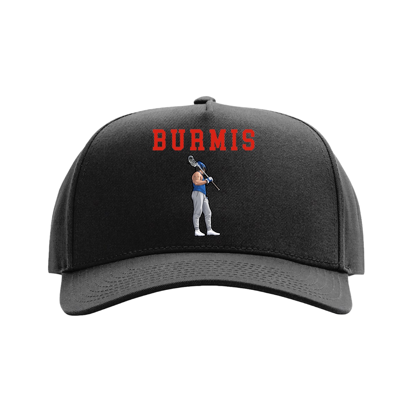 Full Fabric Five-Panel Champ Cap — Shirsey in Black