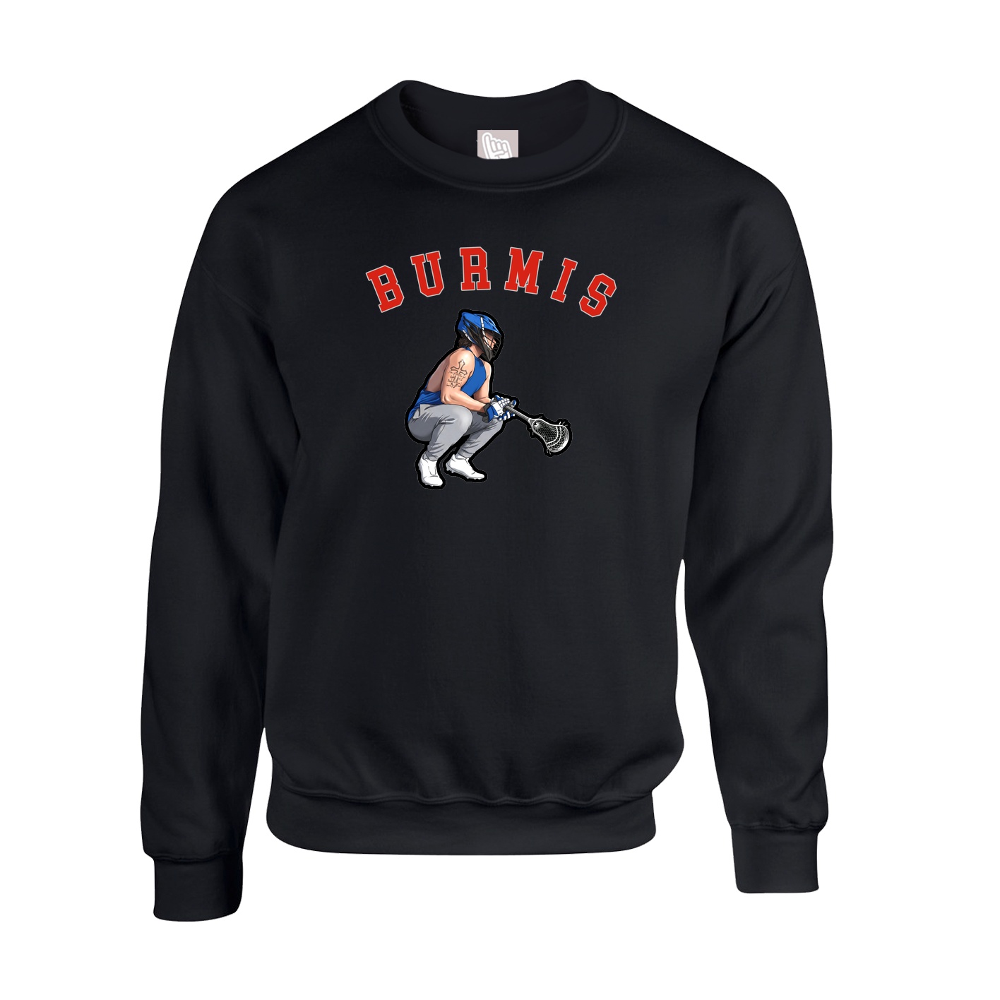Fleece Crew — Shirsey Arch in Black