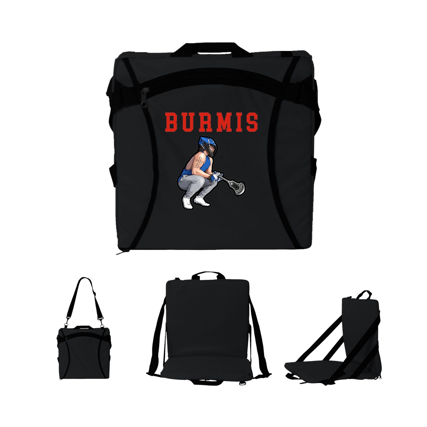 Folding Stadium Seat — Shirsey in Black