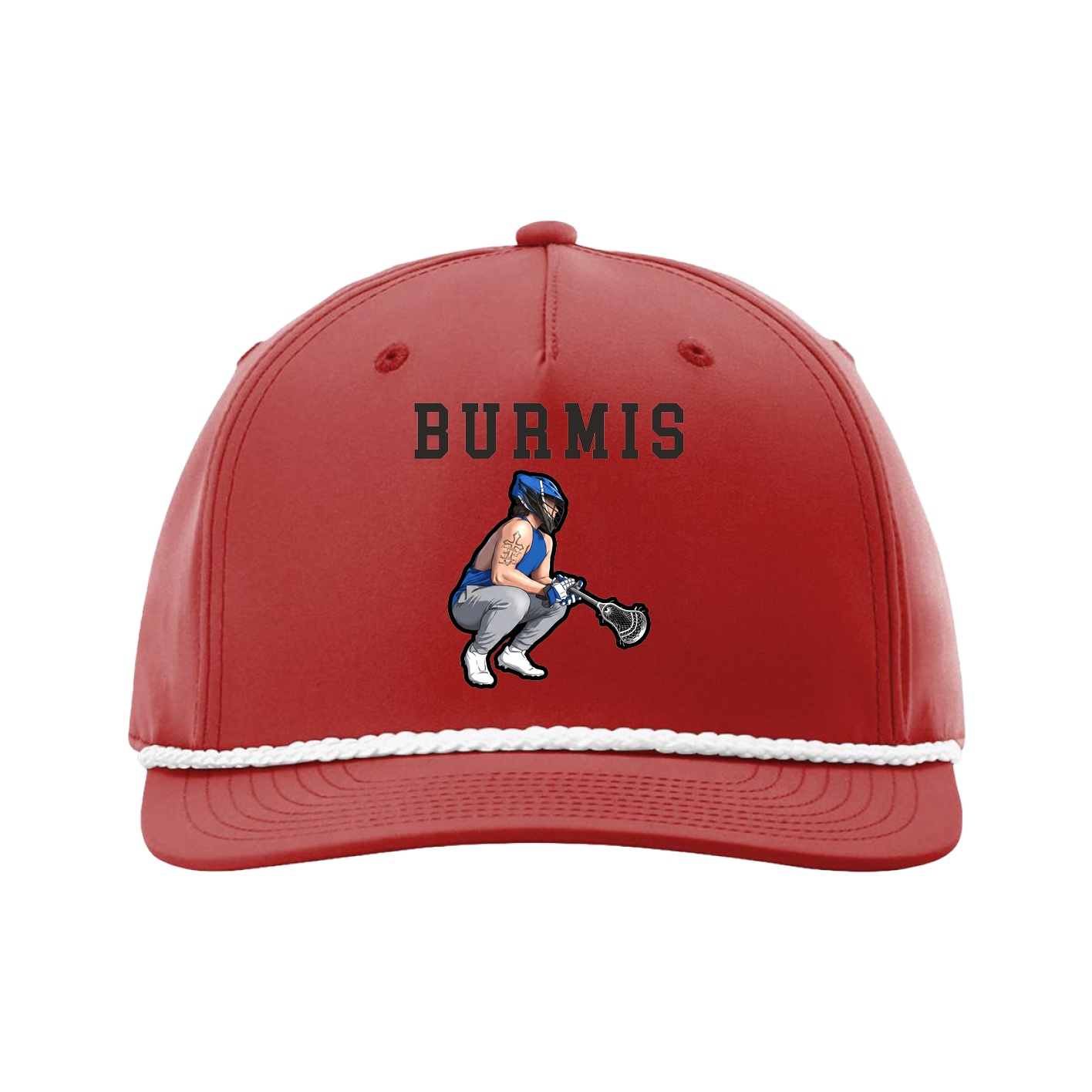Five-Panel Classic Rope Cap — Shirsey in Red
