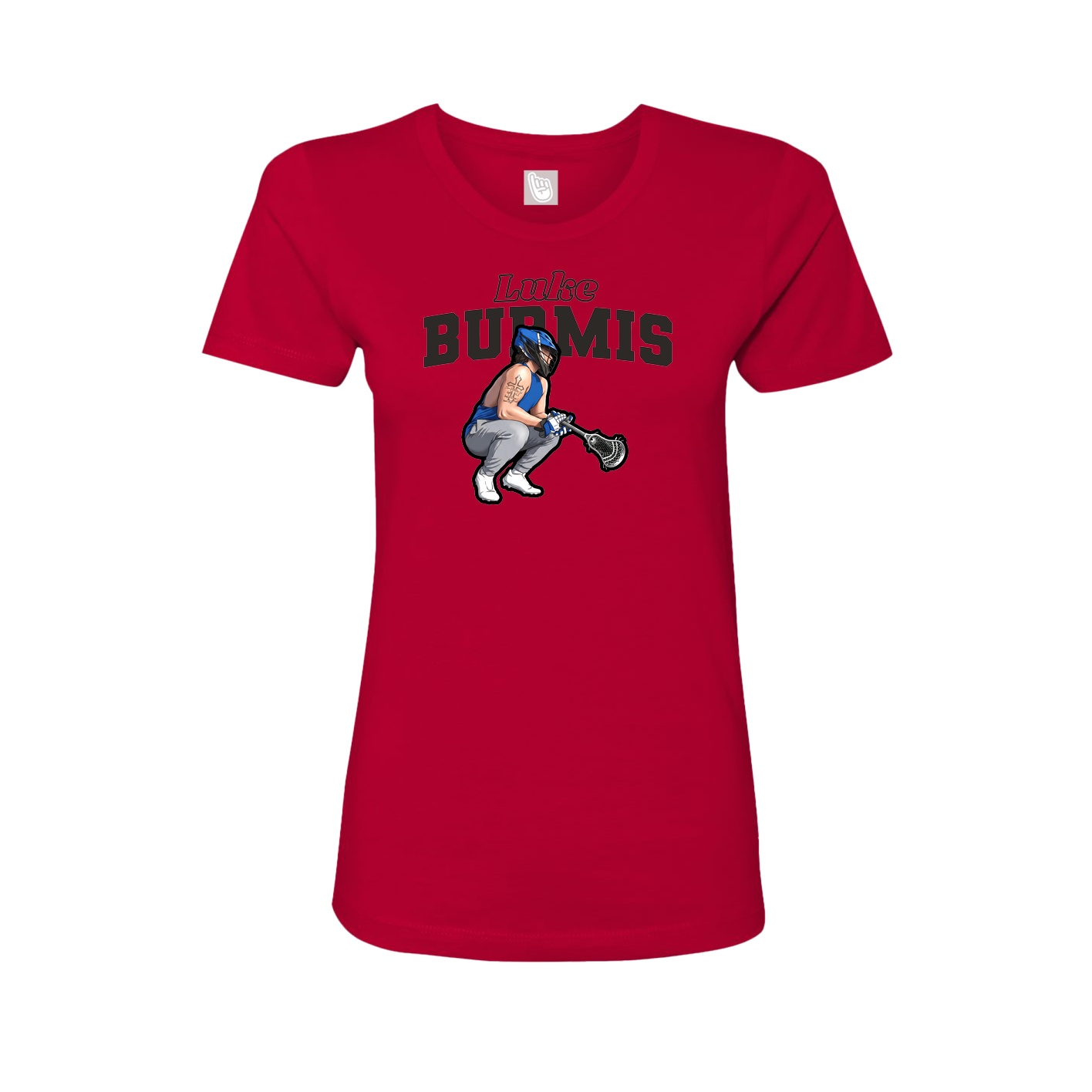 Womens Tee — Name Arch in Red