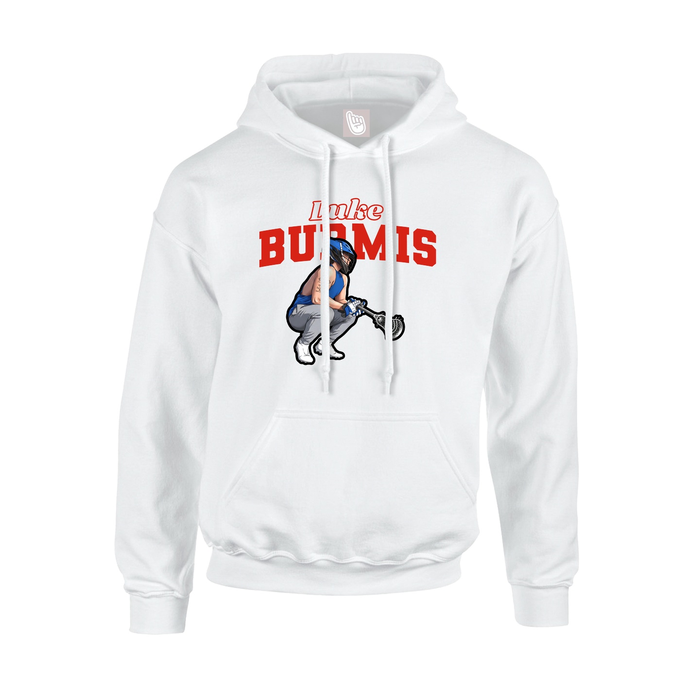 Hoodie — Name Arch in White