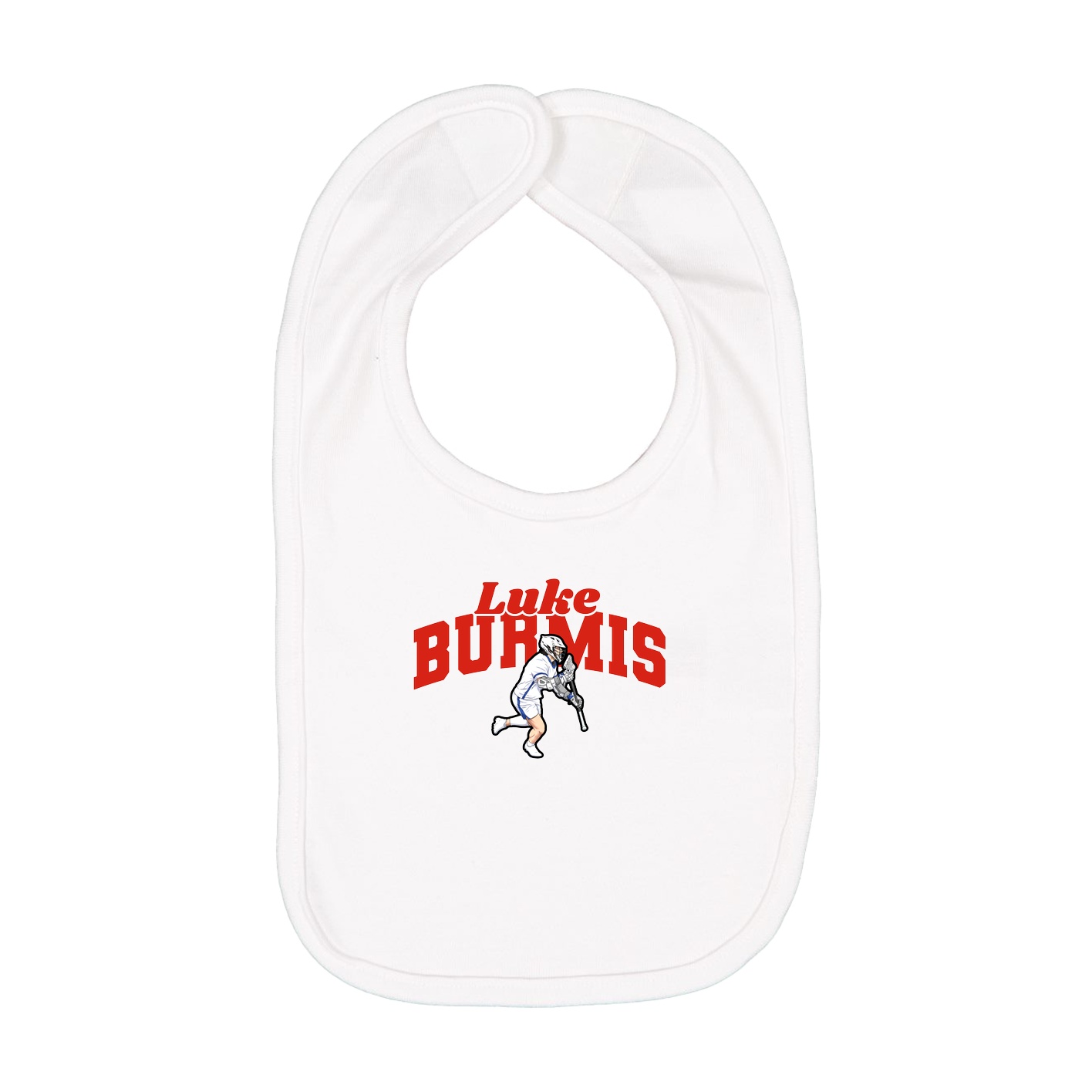 Infant Bib — Signature Arch in White