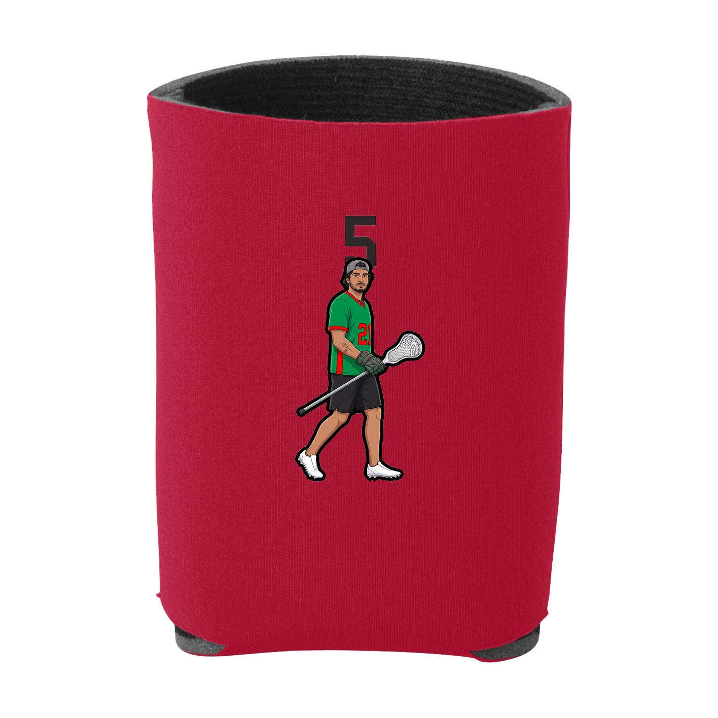 Can Holder — Number Top in Red