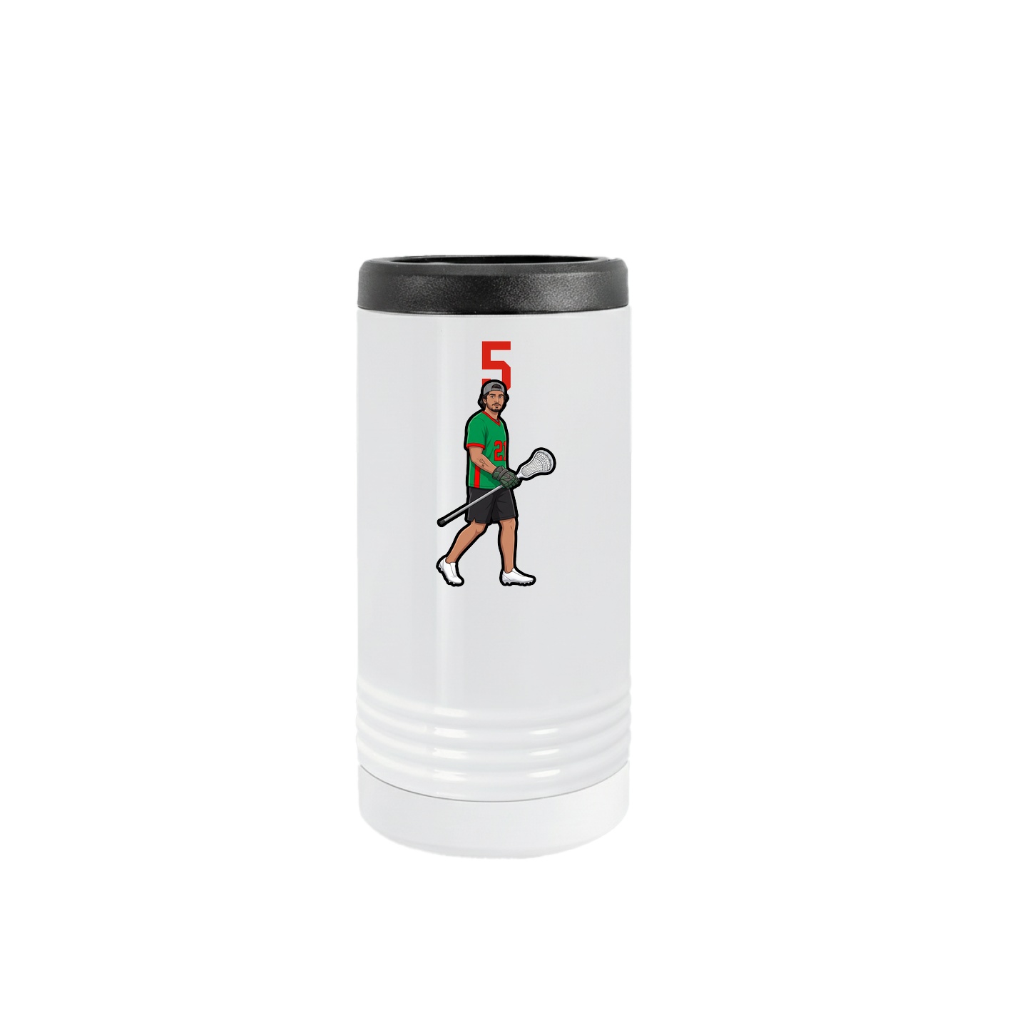 Slim Beverage Holder — Number Top in White