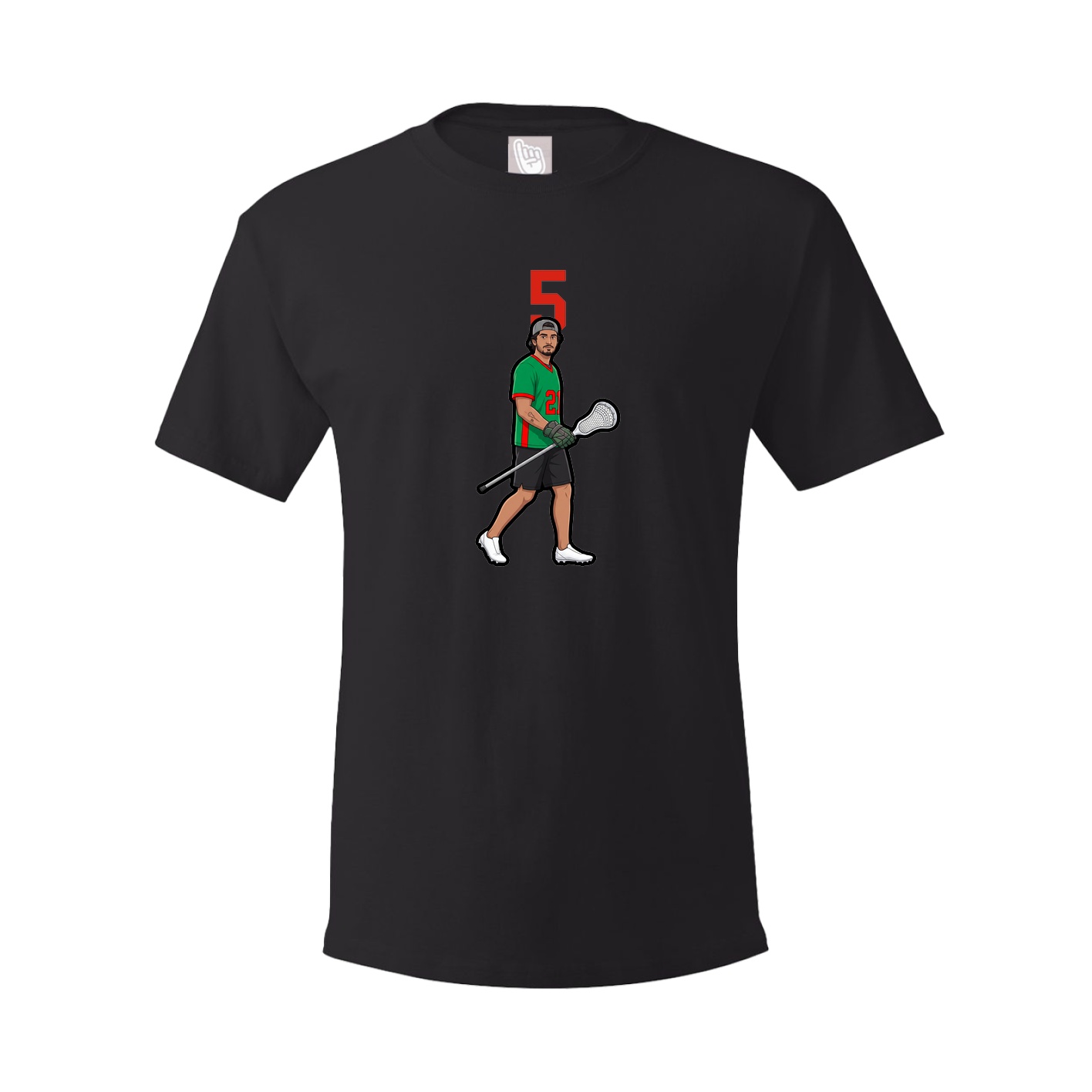 Youth Tee — Number Top in Black