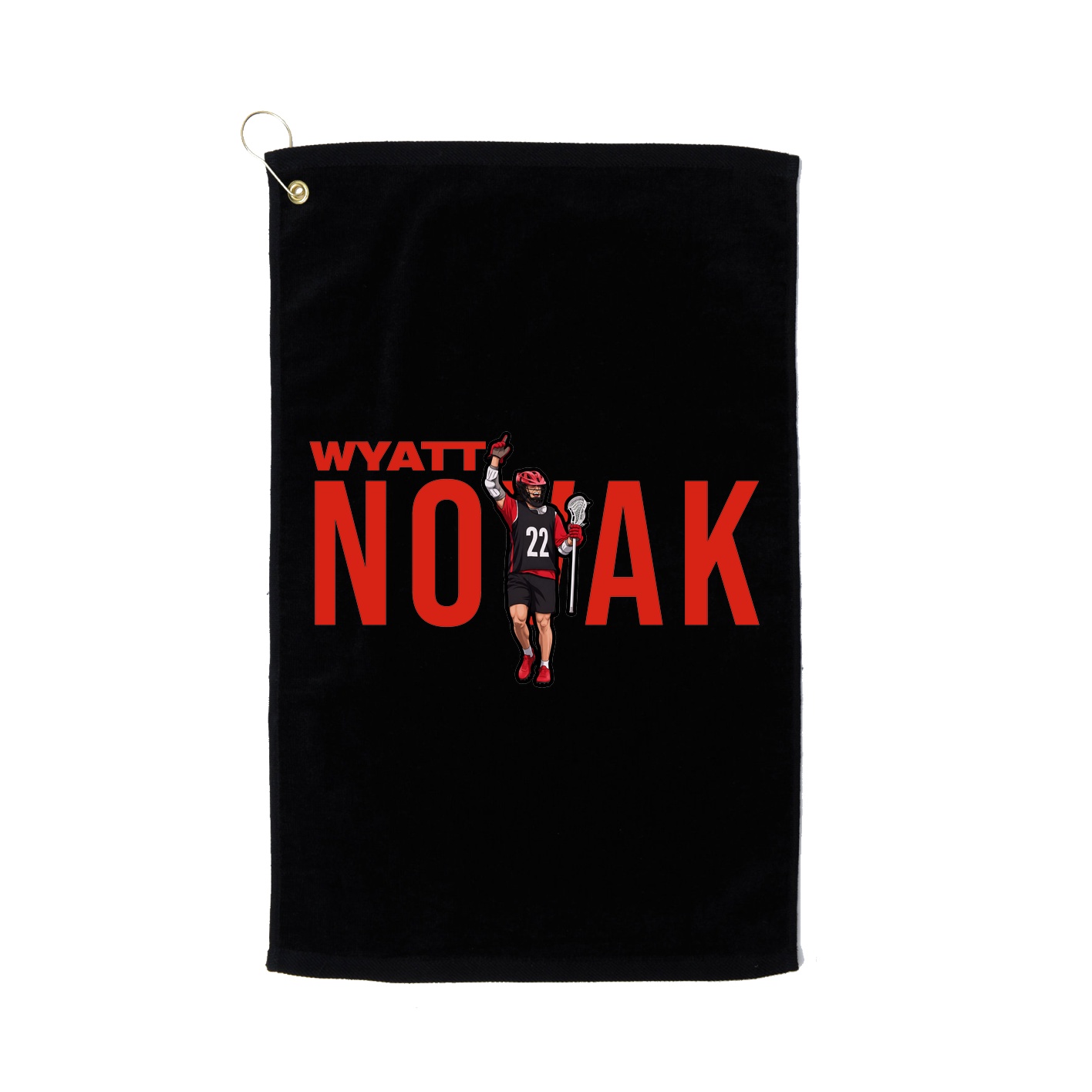 Golf Towel — Player Name in Black
