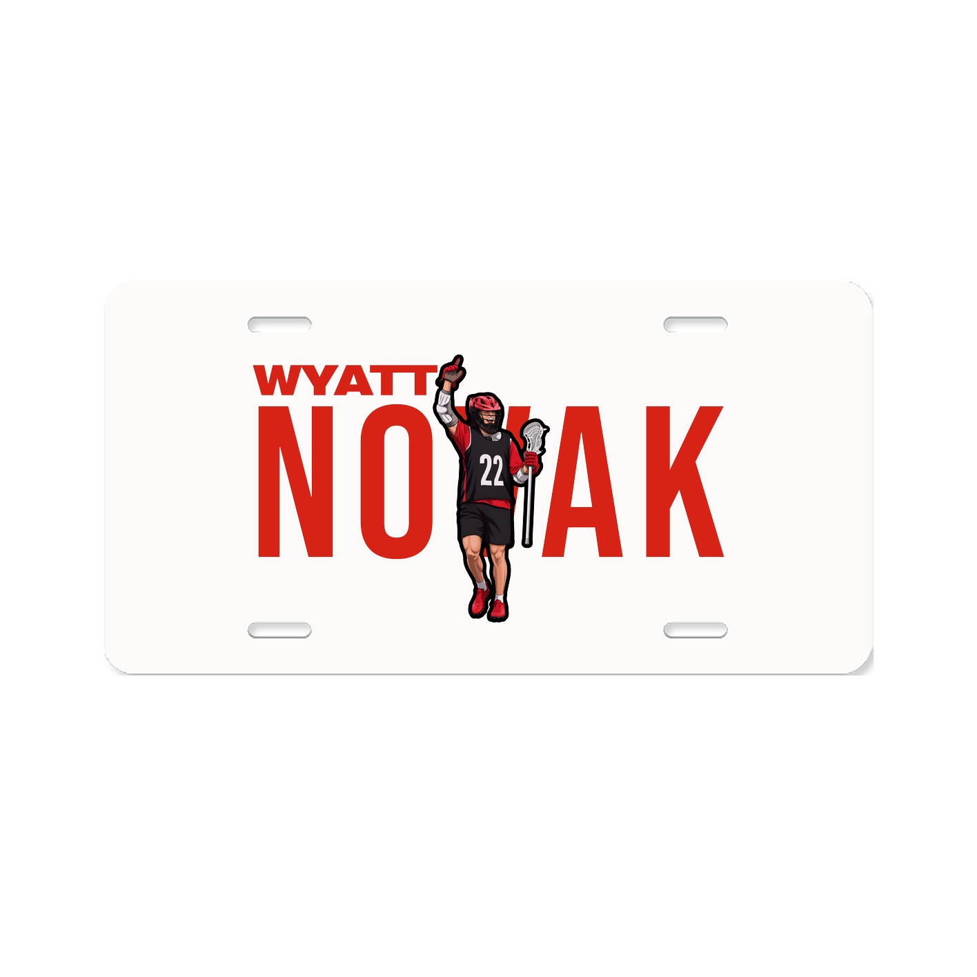 License Plate — Player Name in Classic
