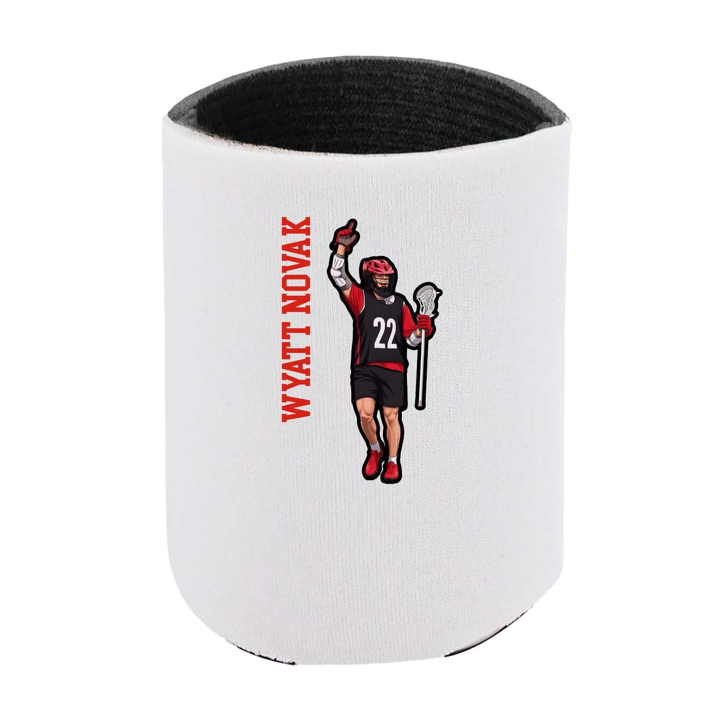 Can Holder — Name Vertical in White