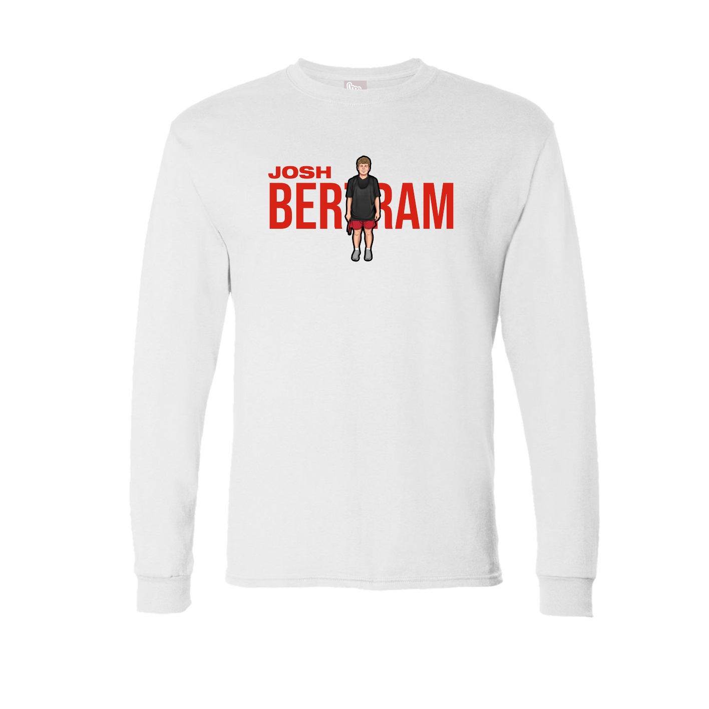 Long Sleeve Tee — Player Name in White