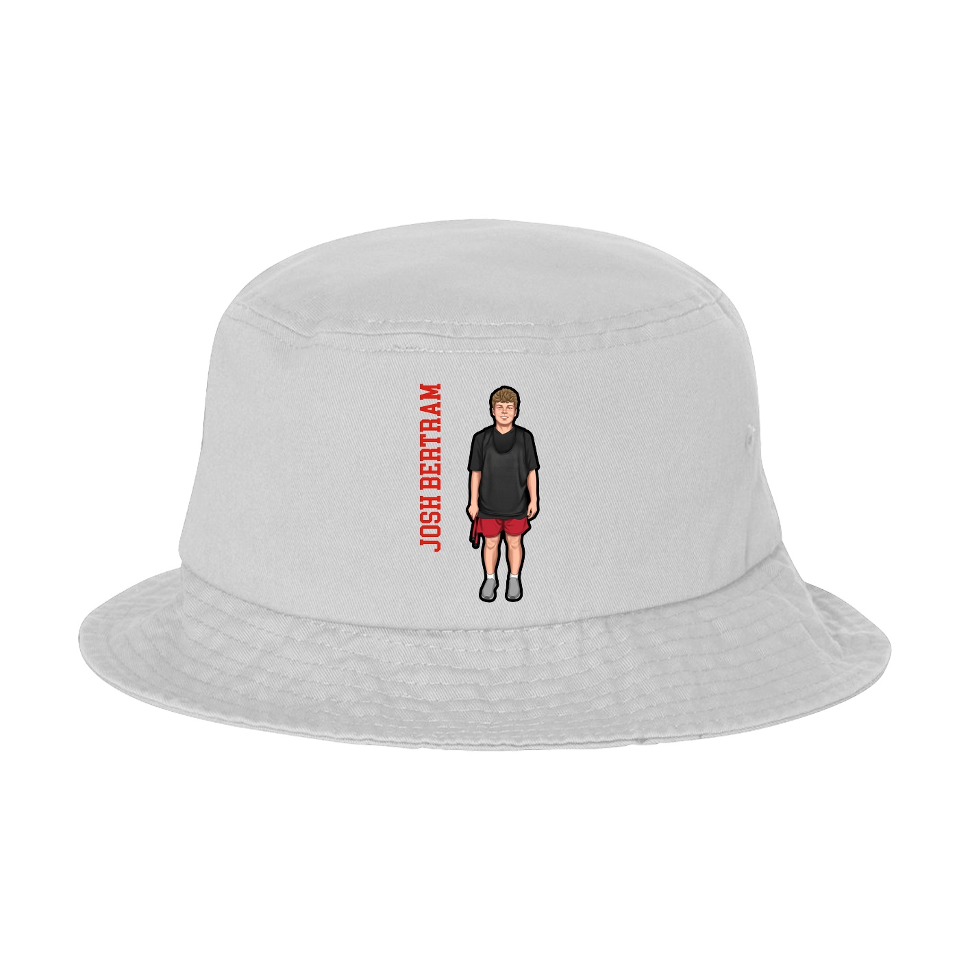 Bucket Cap — Name Vertical in White