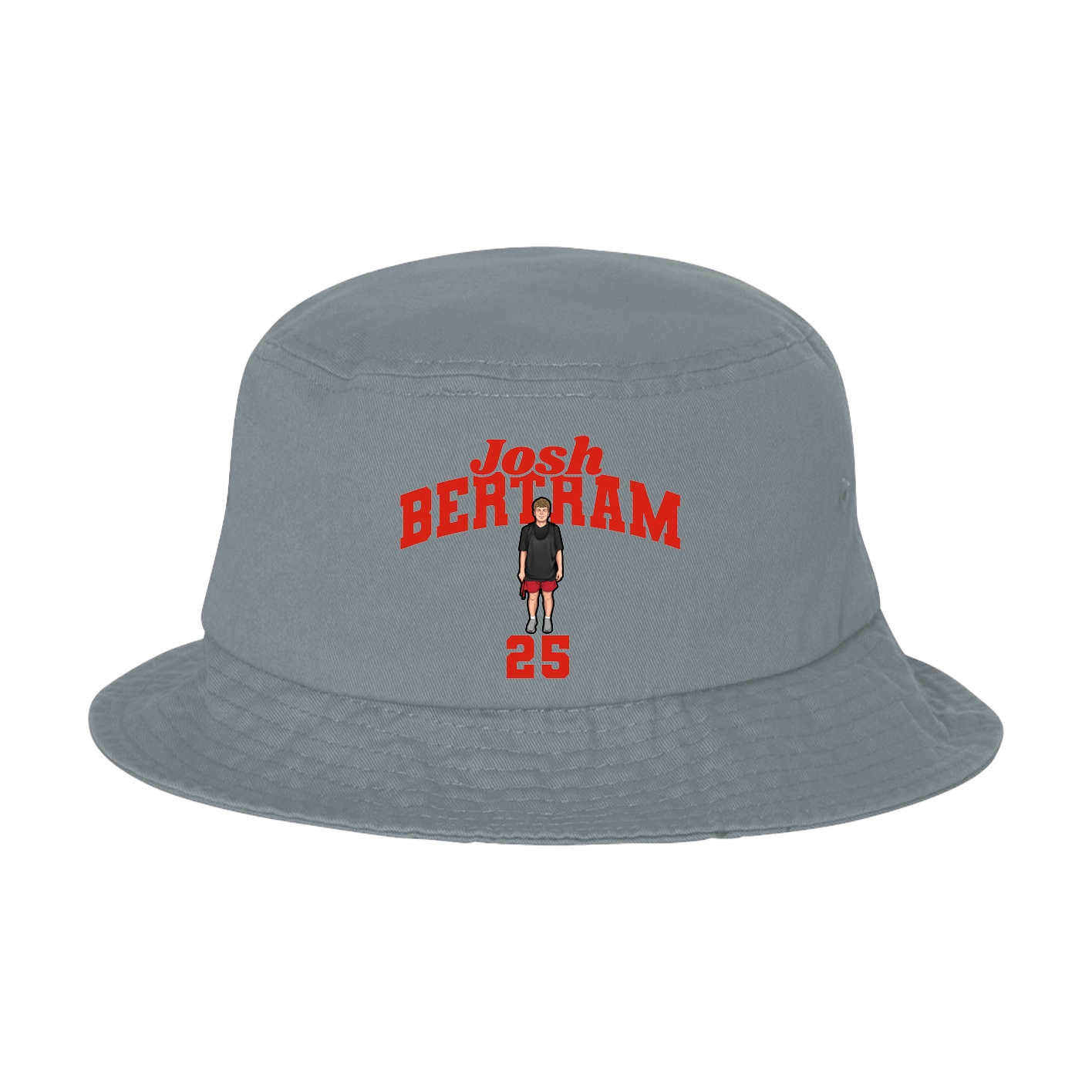 Bucket Cap — Signature Arch in Grey