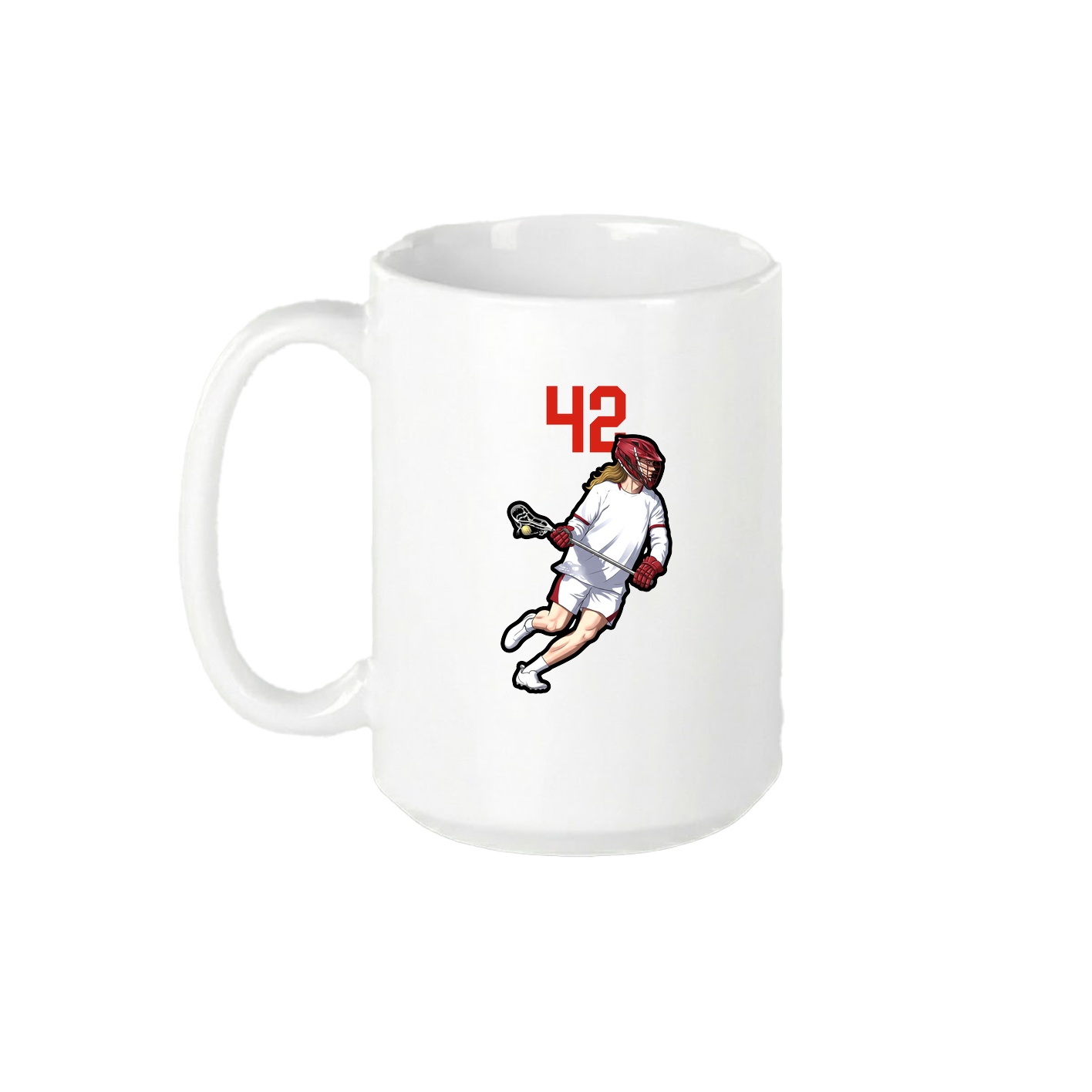 15oz Coffee Mug — Number Top in White