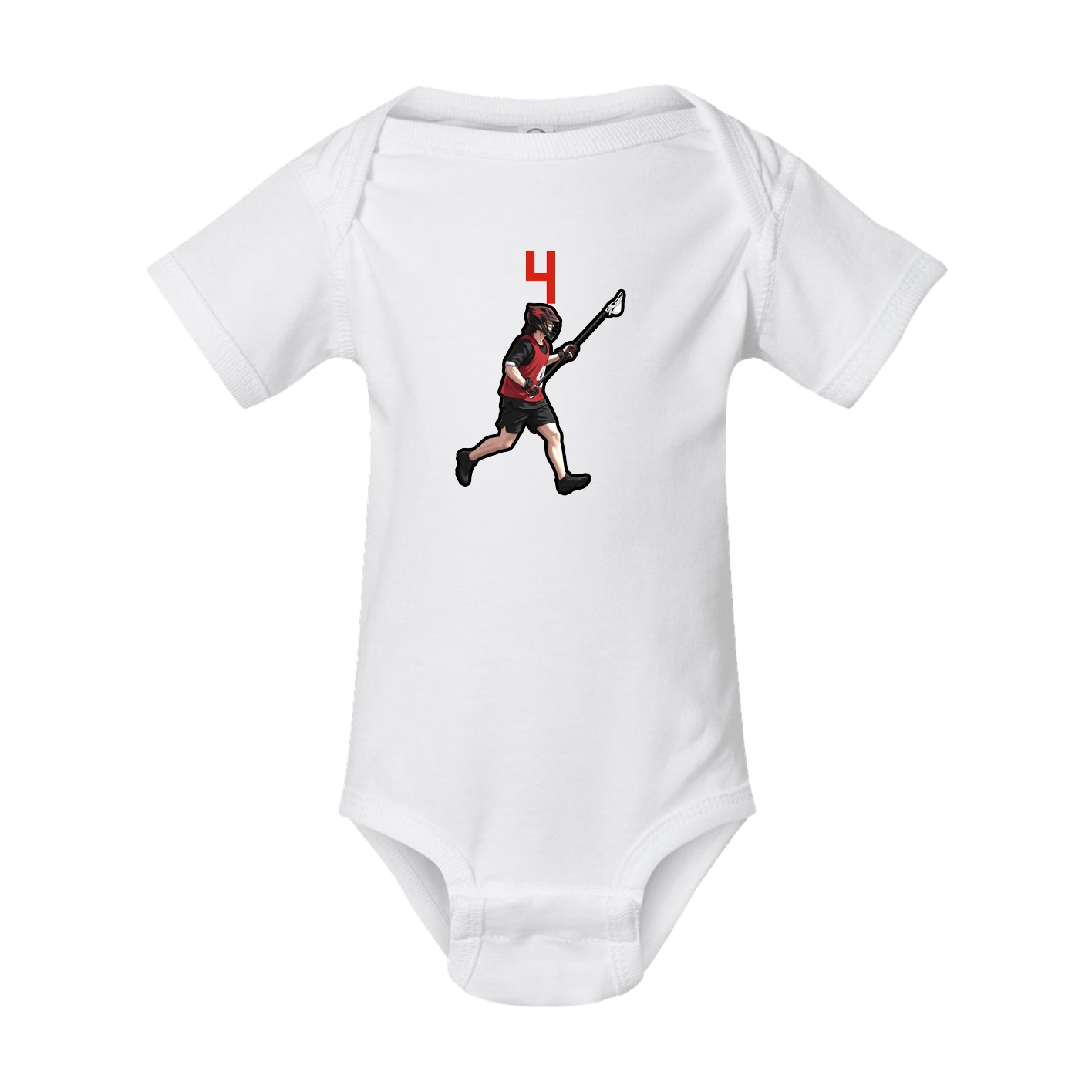 Baby Onesie — Number Top in White