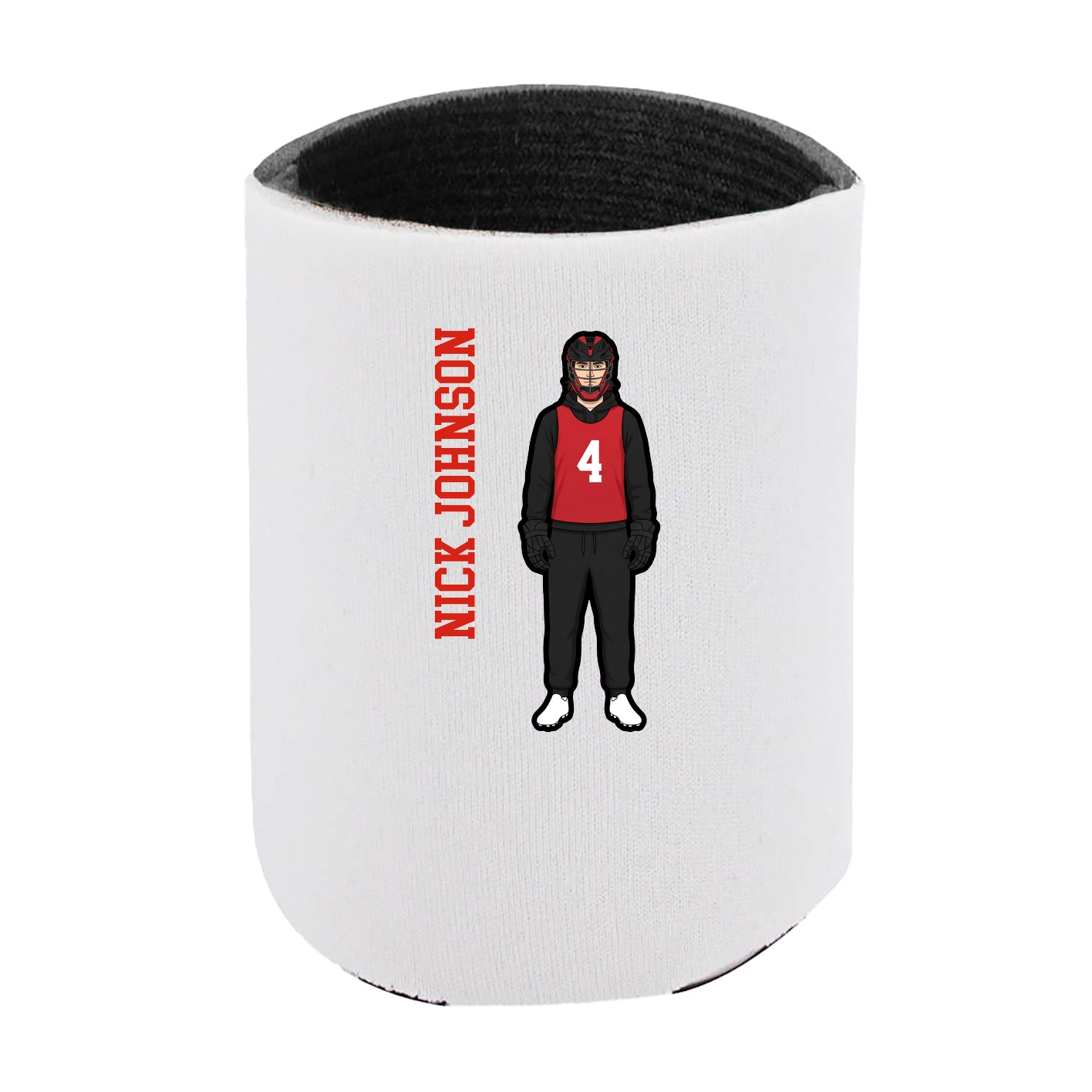 Can Holder — Name Vertical in White