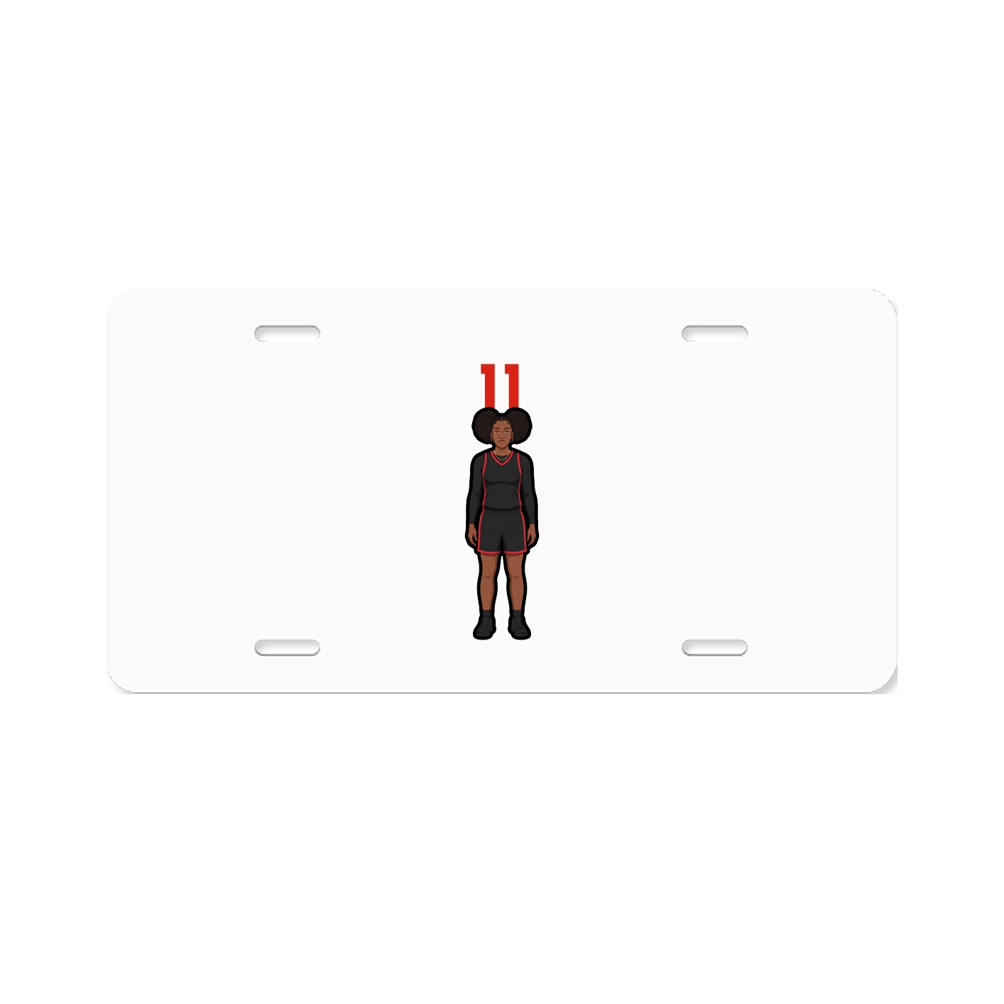 License Plate — Number Top in Classic