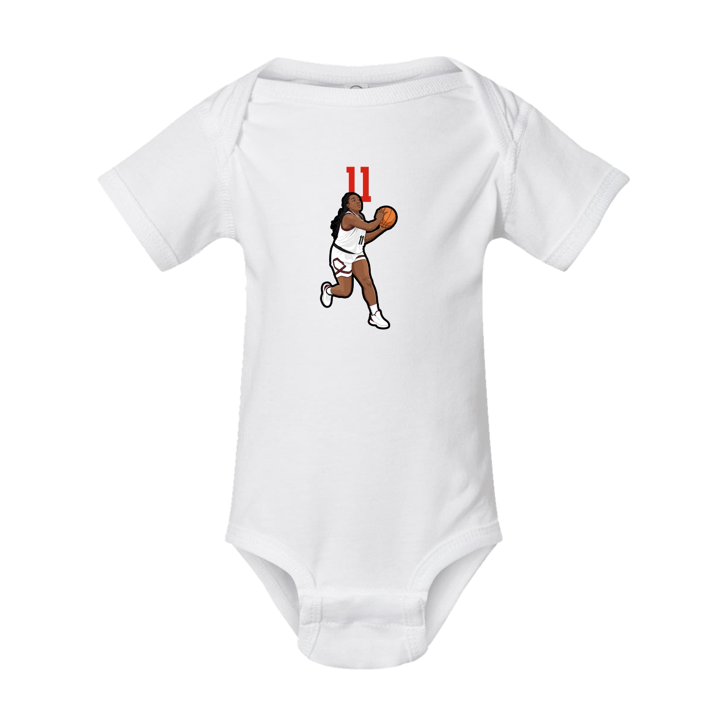 Baby Onesie — Number Top in White