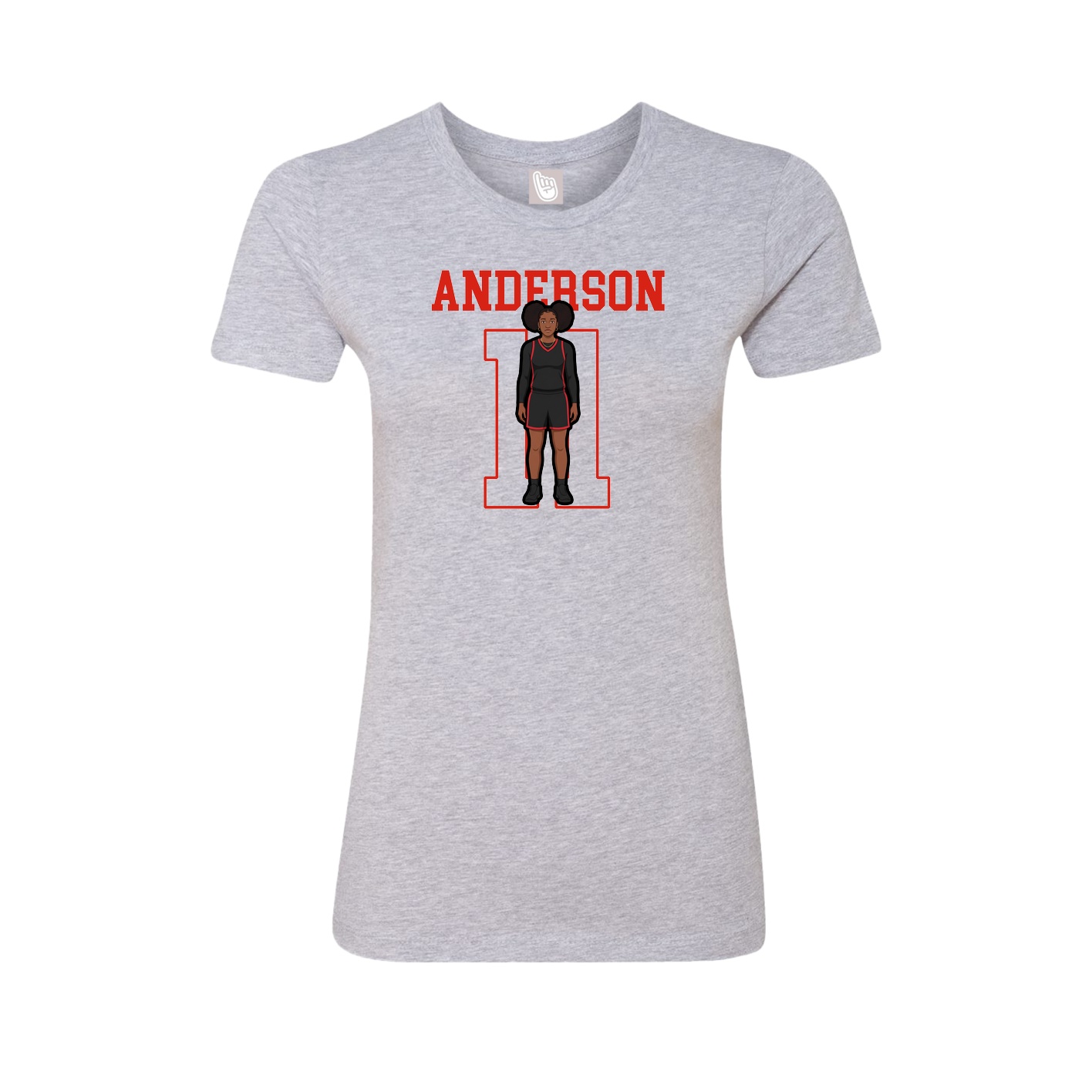 Fitted Women's Tee — Shirsey in Grey