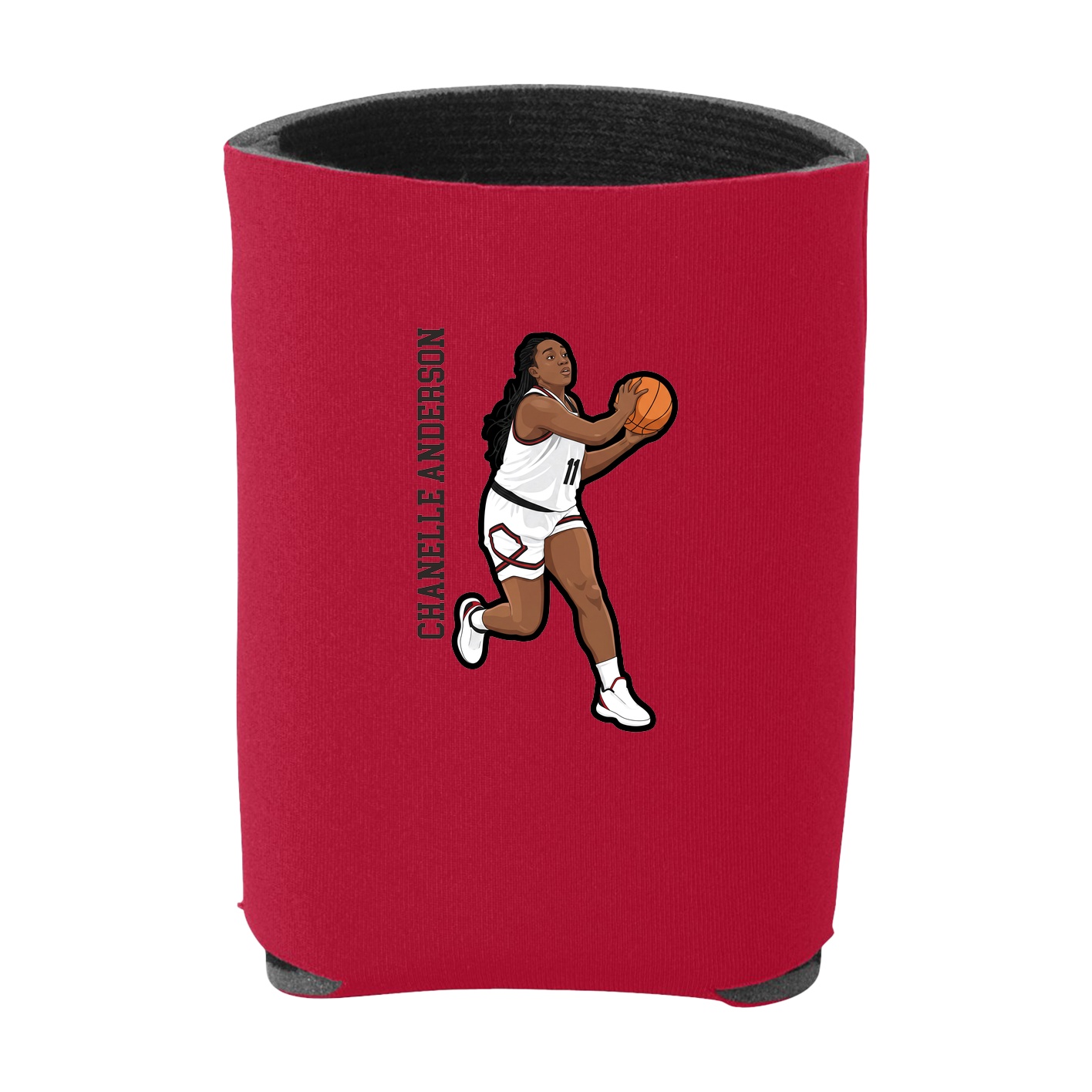 Can Holder — Name Vertical in Red
