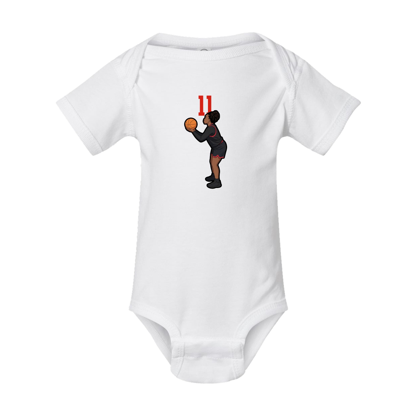 Baby Onesie — Number Top in White