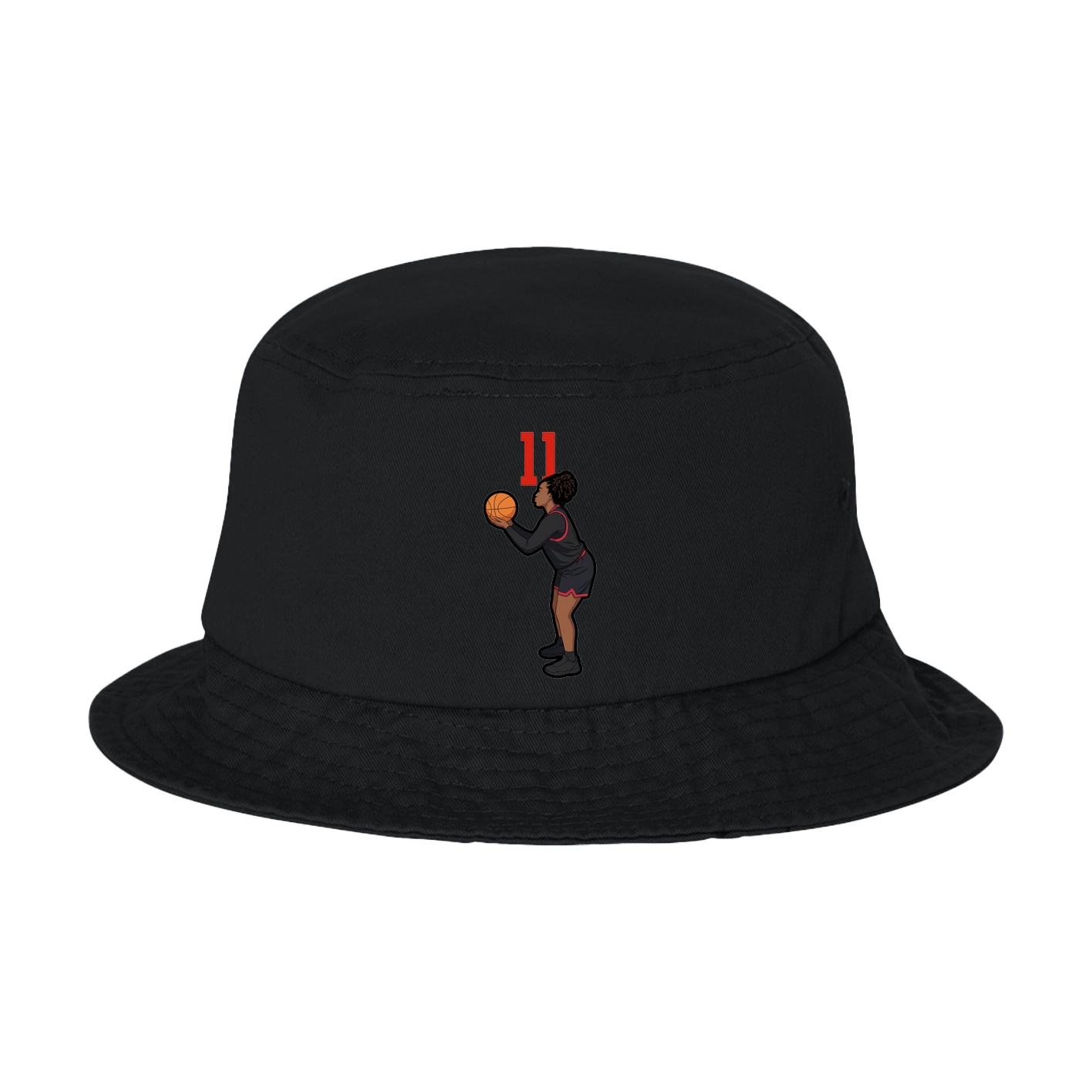 Bucket Cap — Number Top in Black