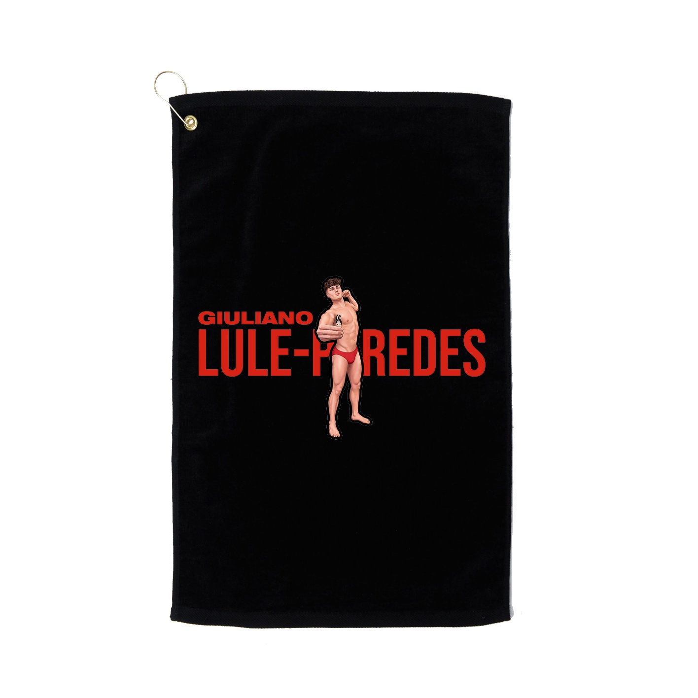 Golf Towel — Player Name in Black