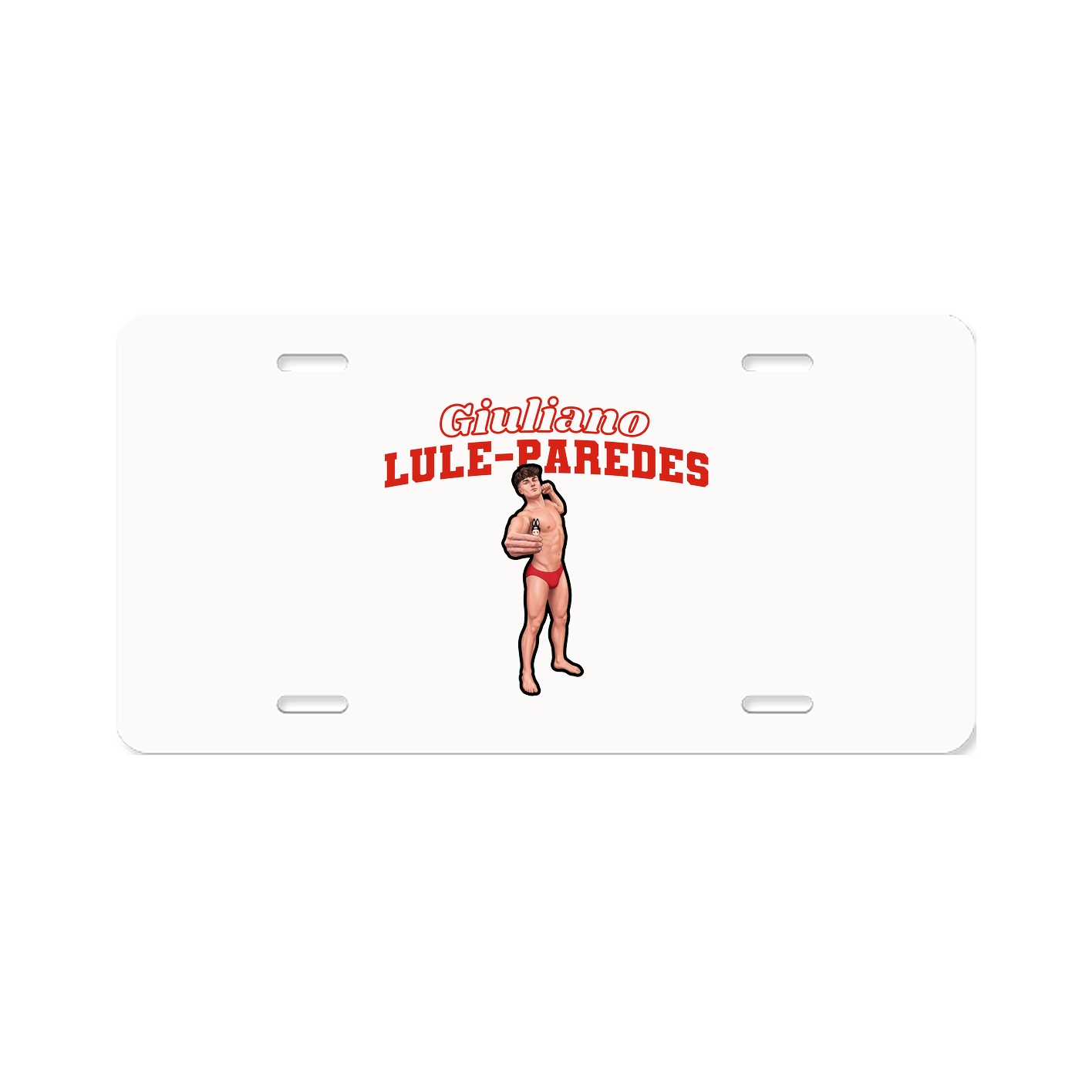 License Plate — Name Arch in Classic