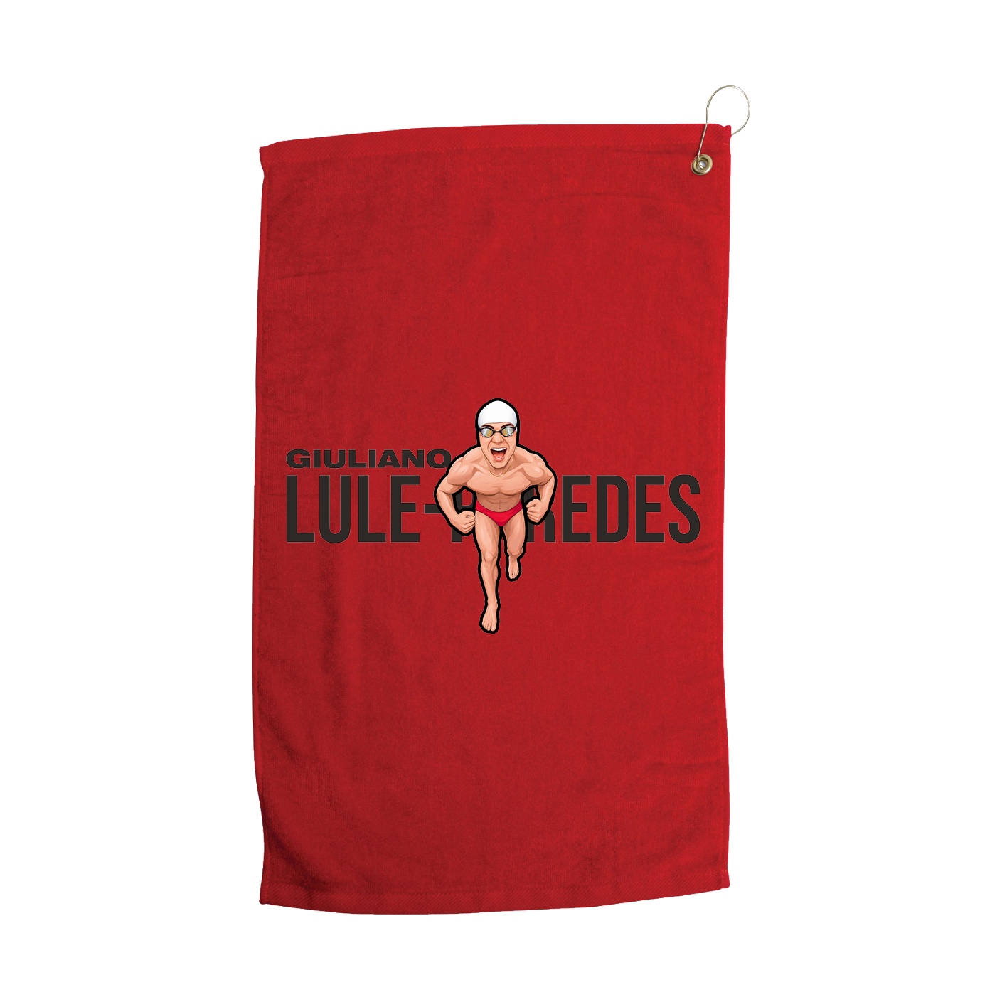 Golf Towel — Player Name in Red