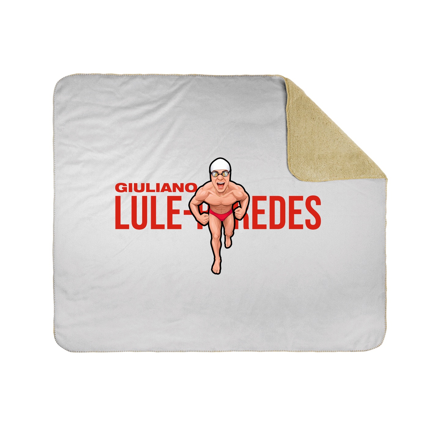 Throw Blanket — Player Name in White