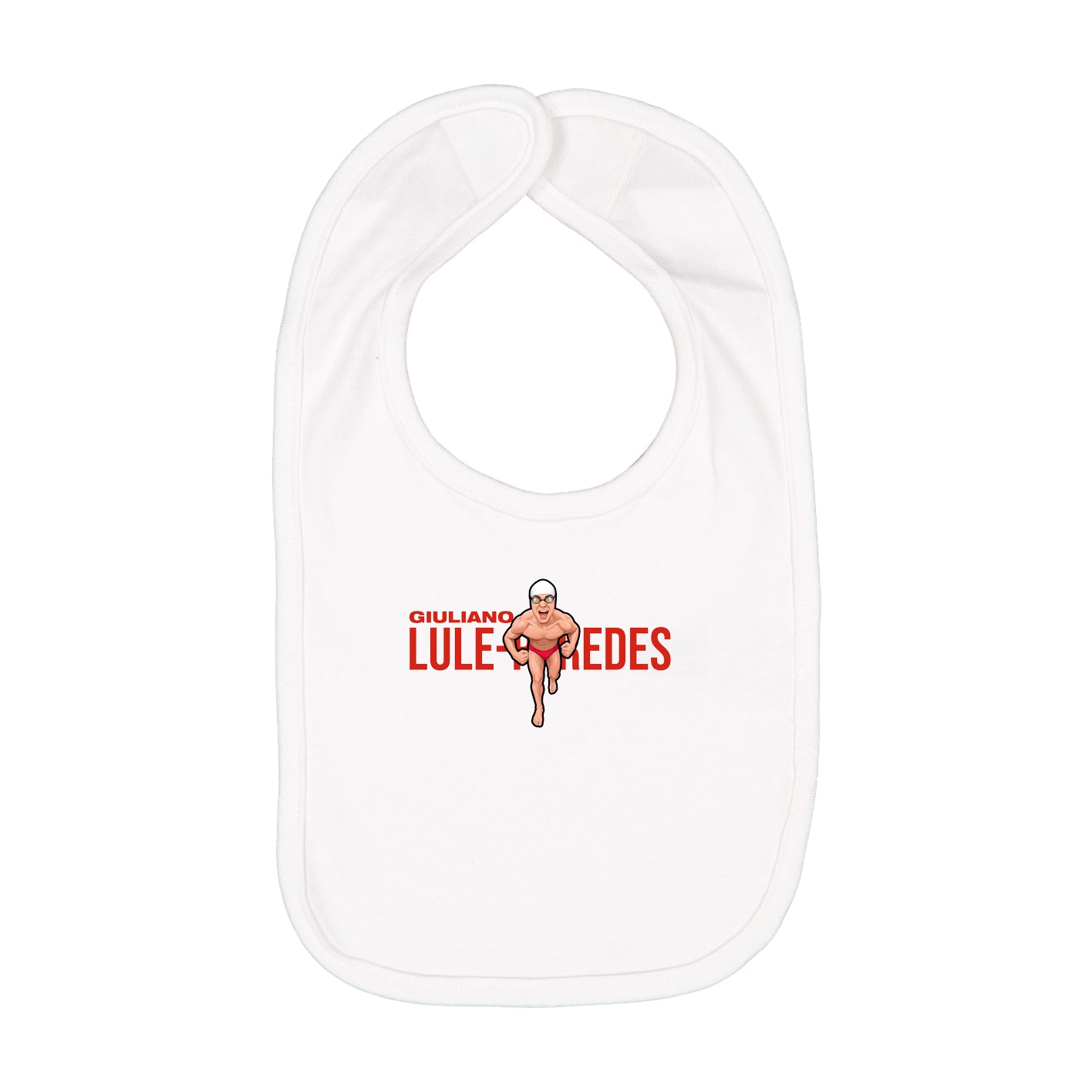 Infant Bib — Player Name in White