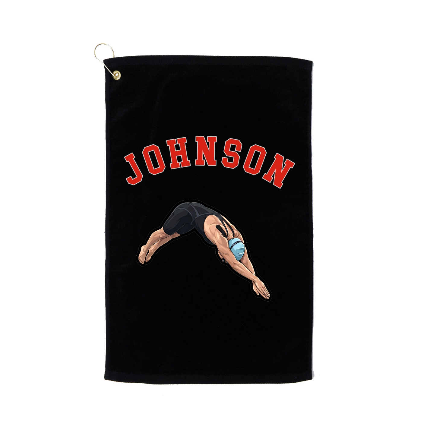 Golf Towel — Shirsey Arch in Black