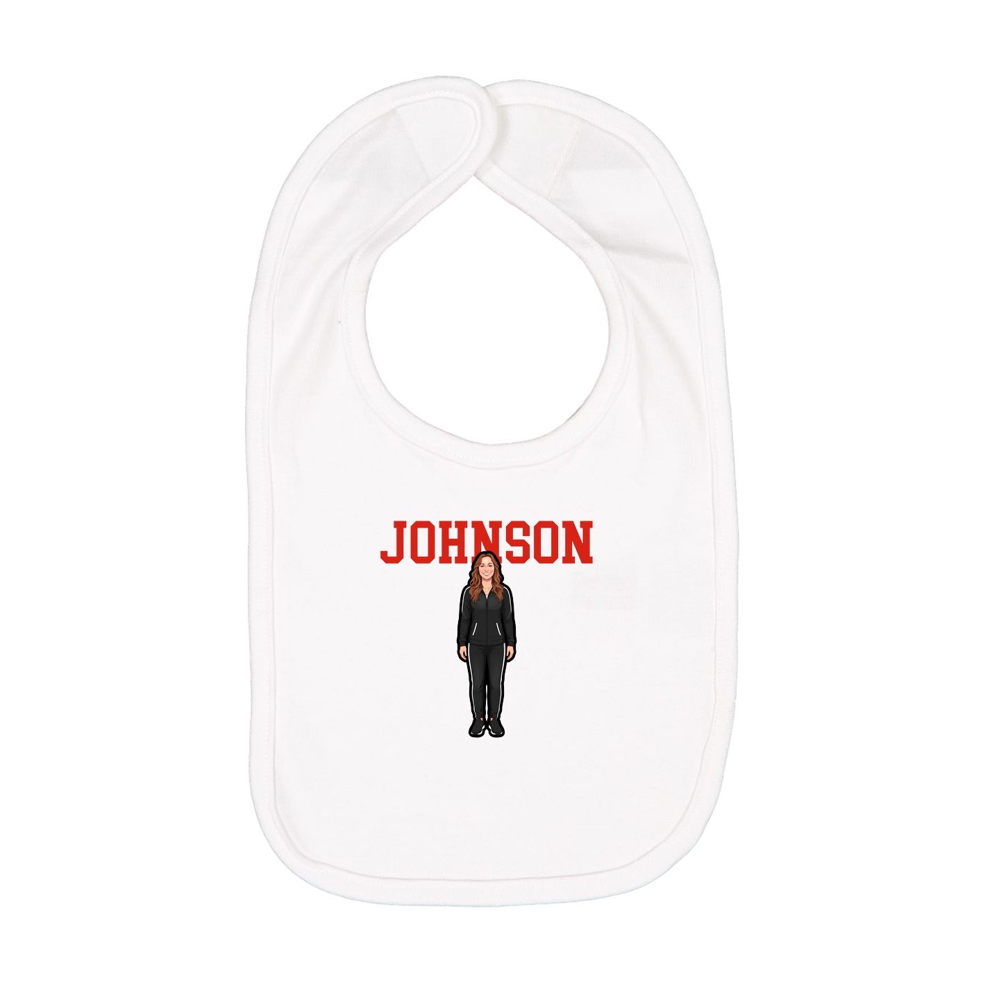 Infant Bib — Shirsey in White