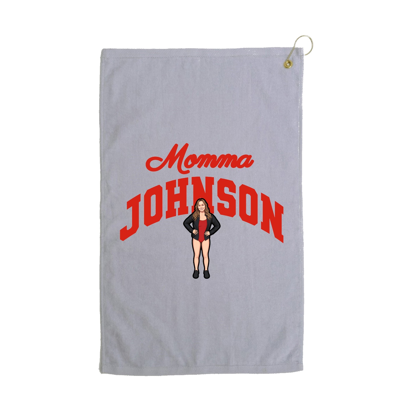 Golf Towel — Mothers Day Arch in Grey