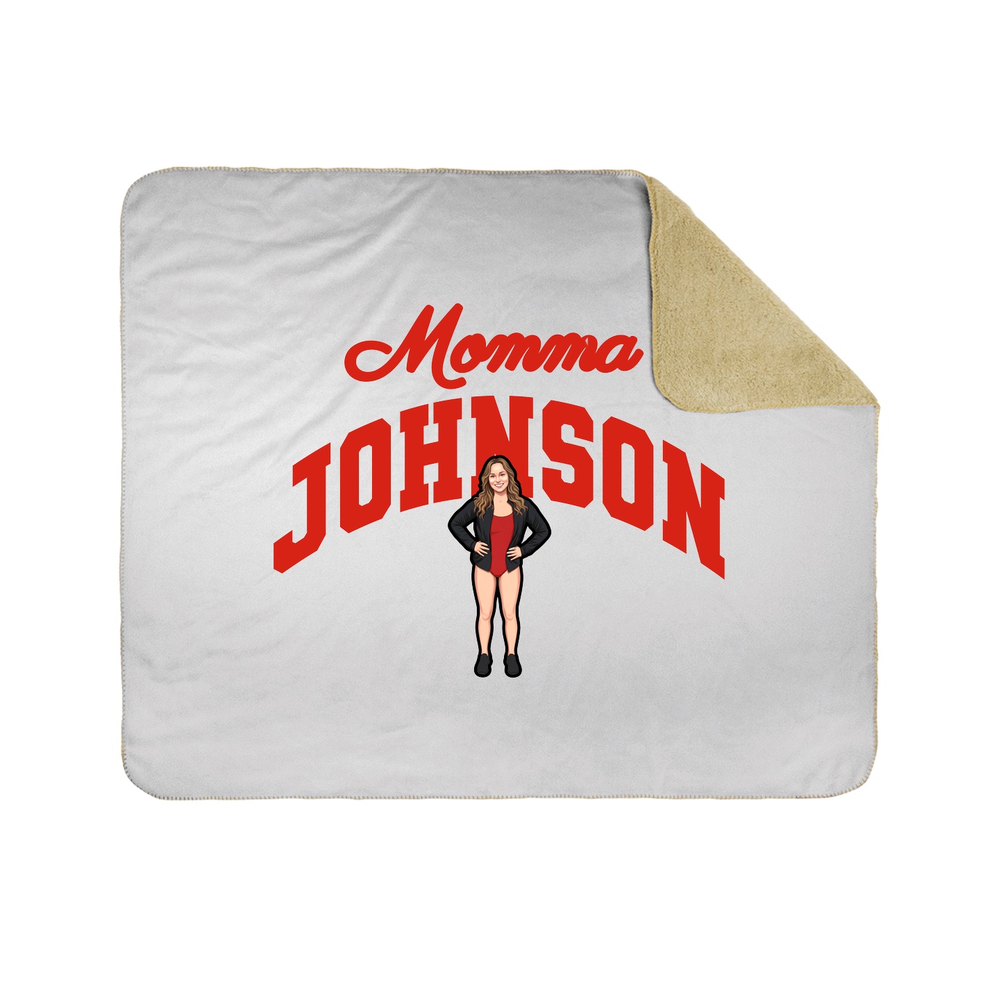 Throw Blanket — Mothers Day Arch in White