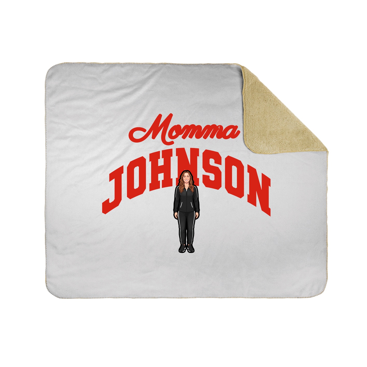 Throw Blanket — Mothers Day Arch in White