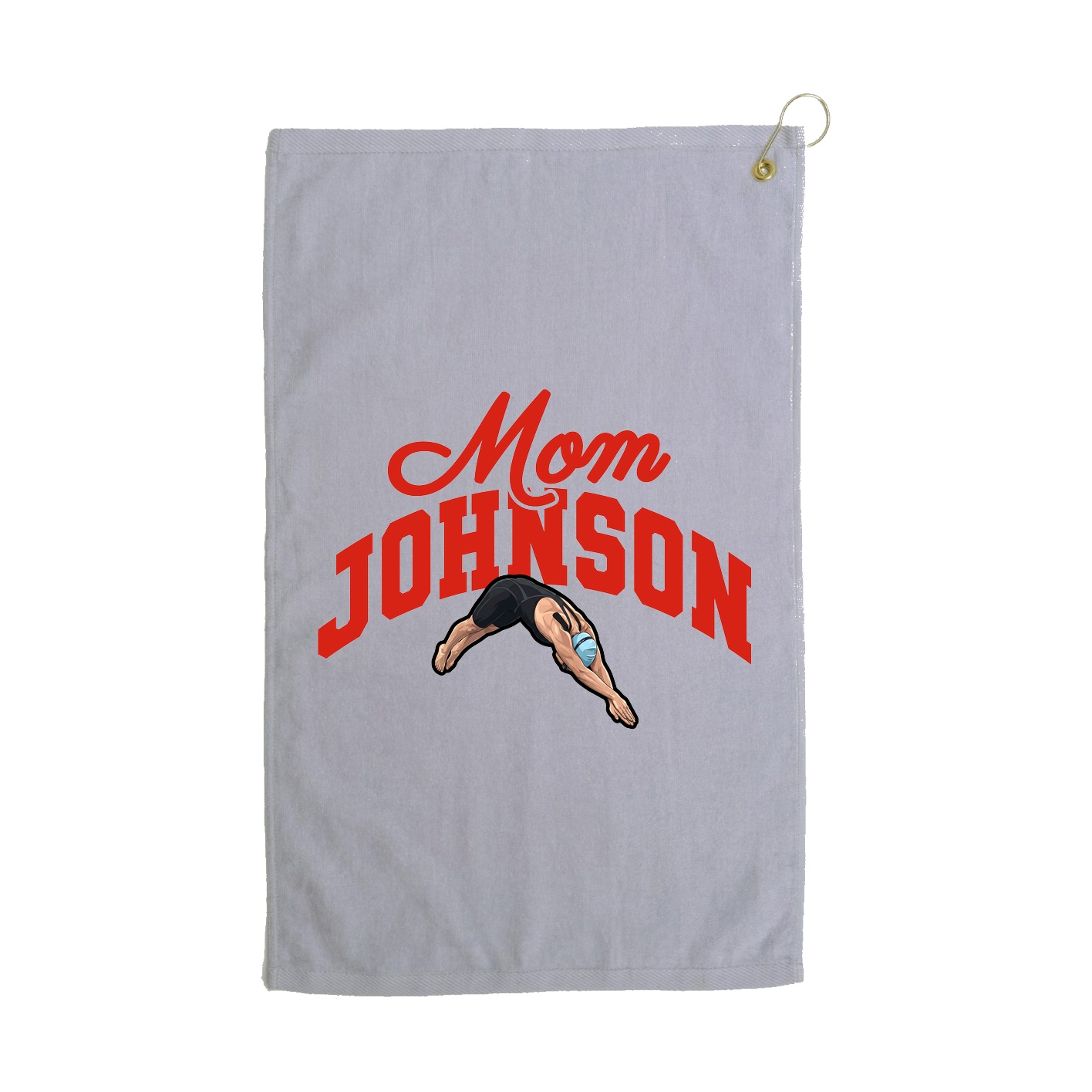 Golf Towel — Mothers Day Arch in Grey
