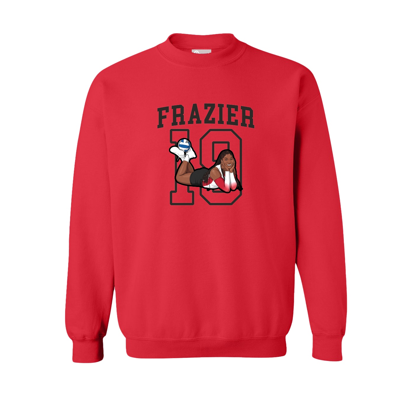 Fleece Crew — Shirsey in Red