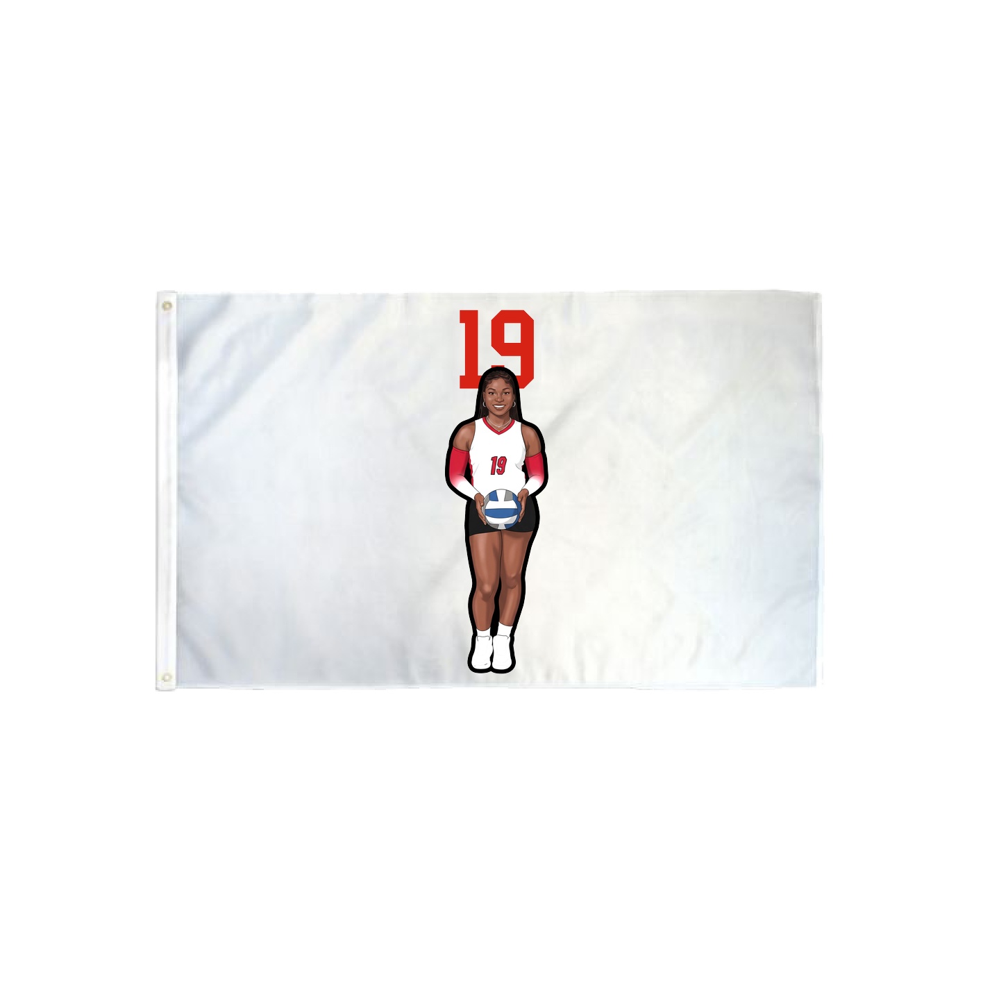 3x5 Flag — Number Top in Classic