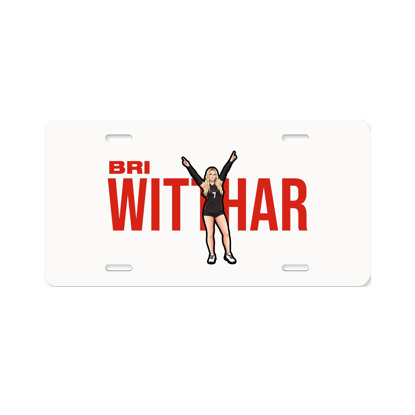 License Plate — Player Name in Classic