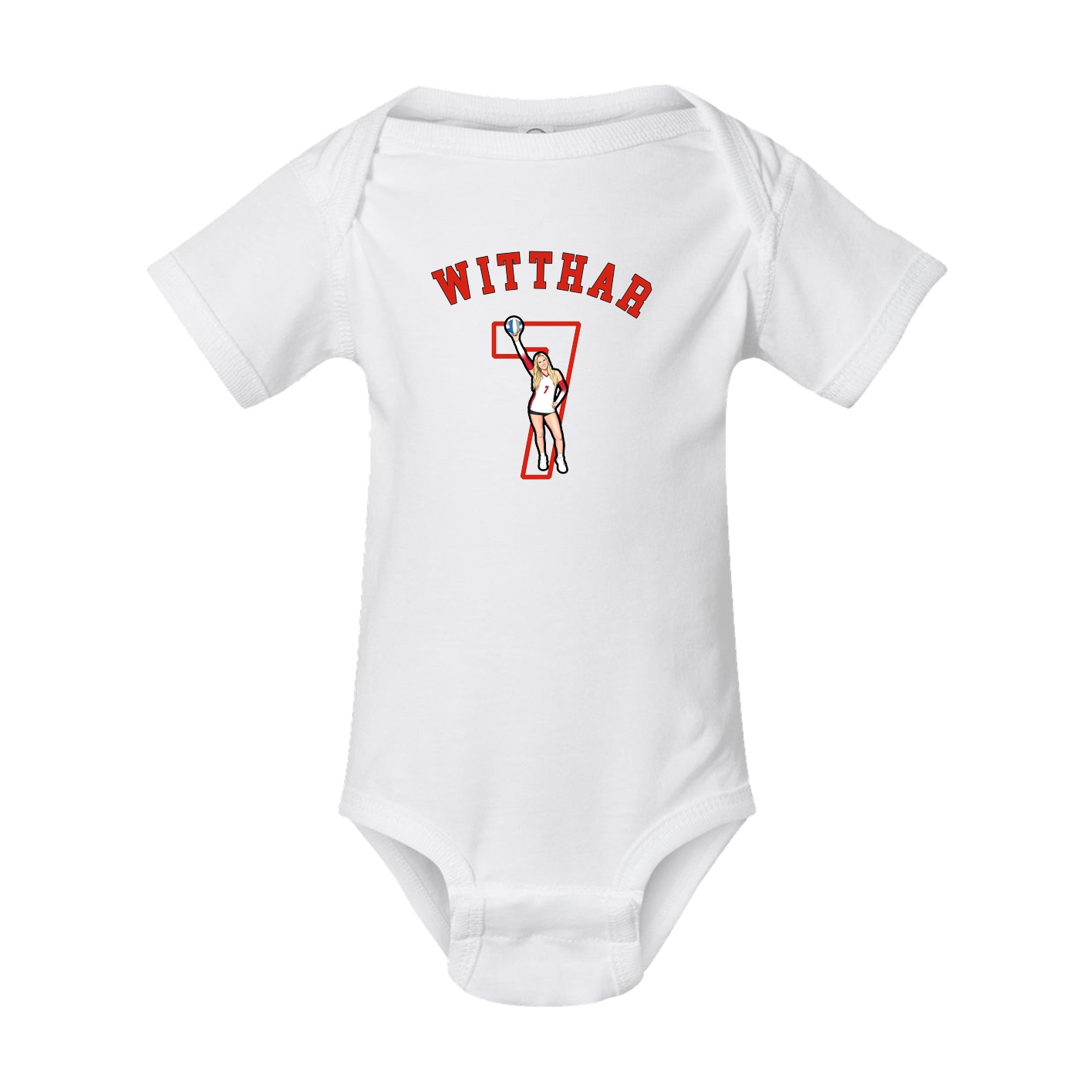 Baby Onesie — Shirsey Arch in White