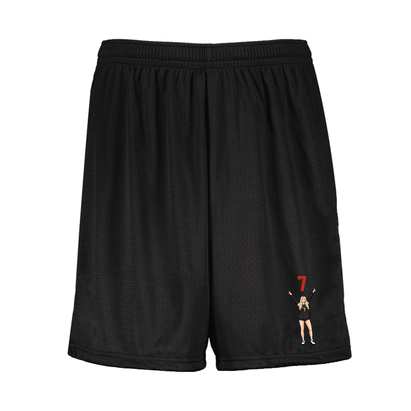 Shorts — Number Top in Black