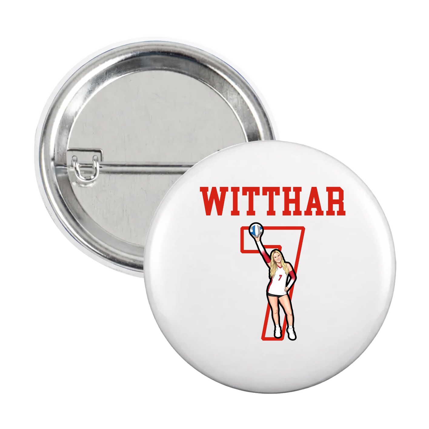 Game Day Button — Shirsey in White