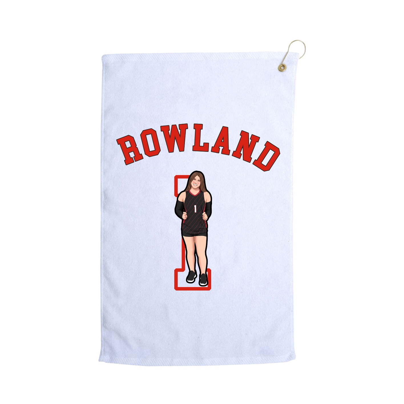 Golf Towel — Shirsey Arch in White