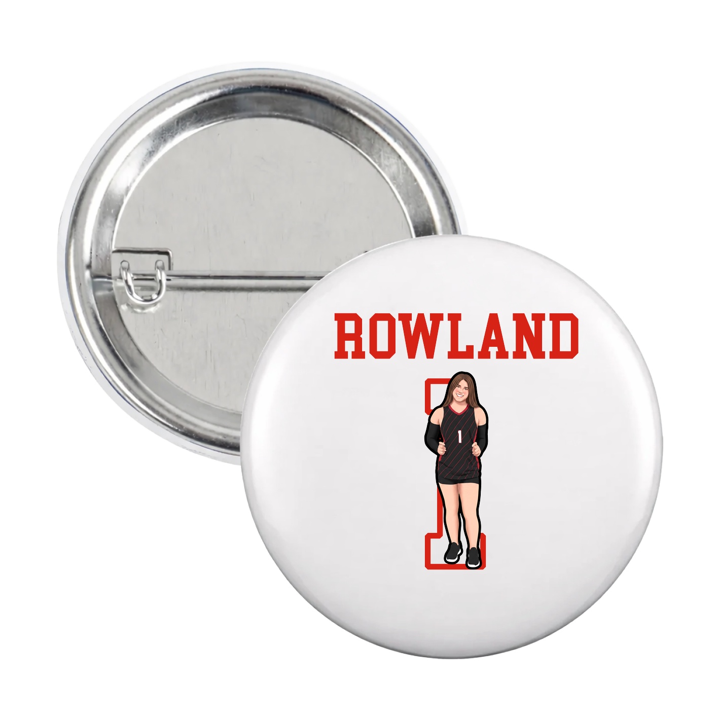 Game Day Button — Shirsey in White