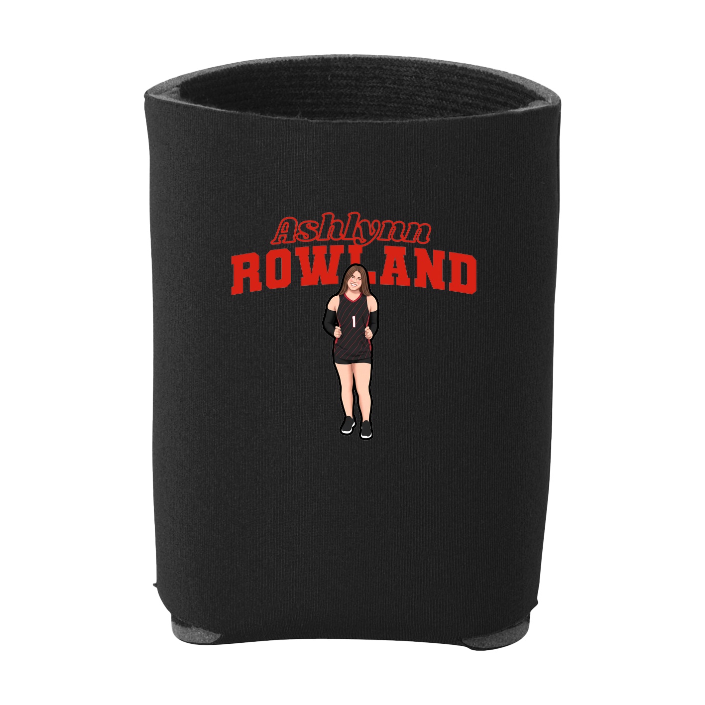 Can Holder — Name Arch in Black